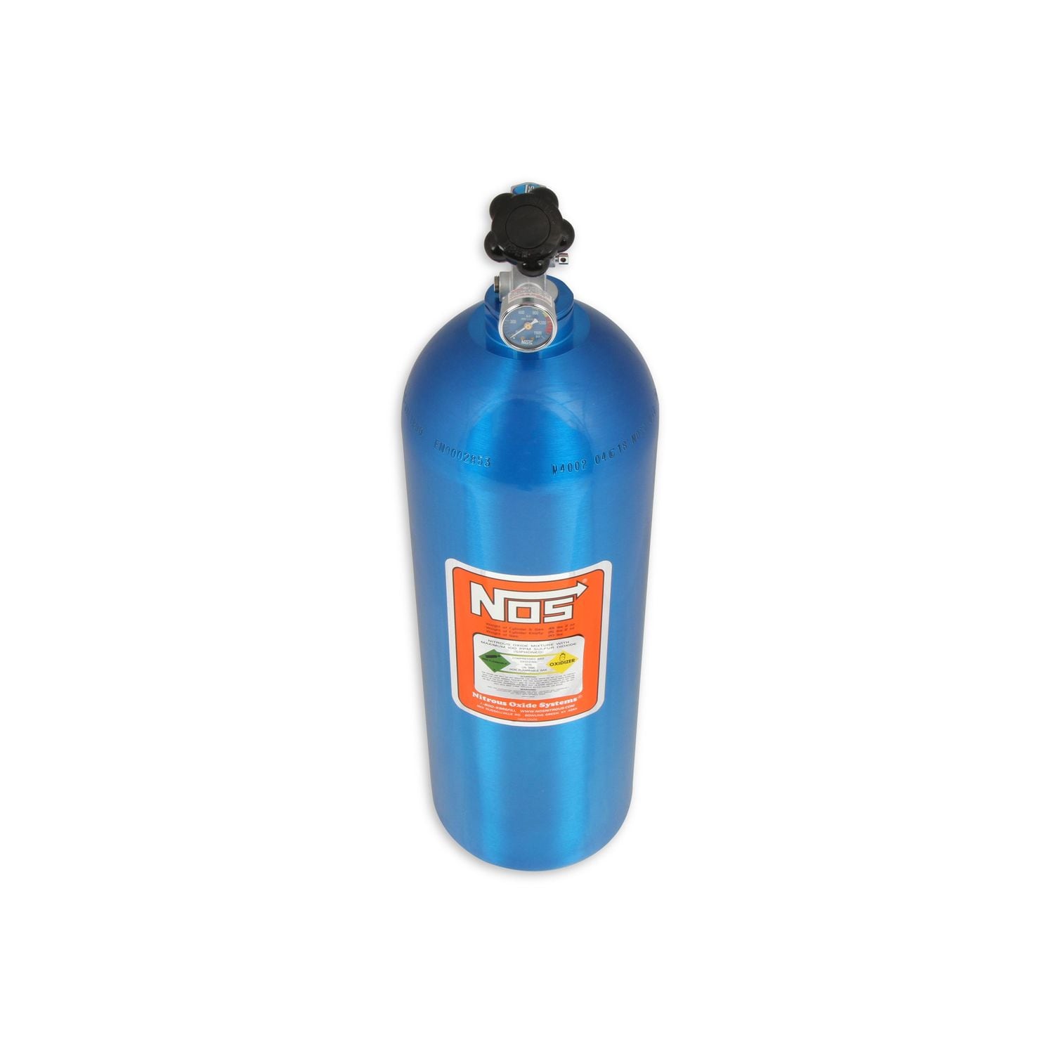 NOS/Nitrous Oxide System Electric Blue Finish 20lbs; 27.5in x 8in