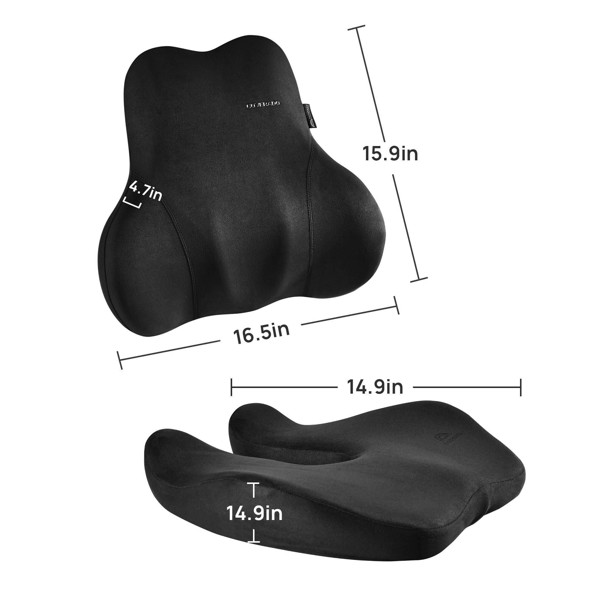 Coverado Seat Lumbar Support Cushion CCLS08BK | AutoZone