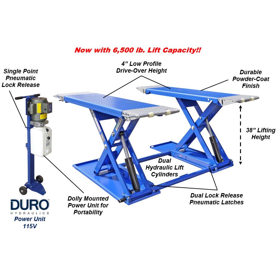 Tuxedo 6,000lbs Mid-Rise Portable Scissor Lift | AutoZone
