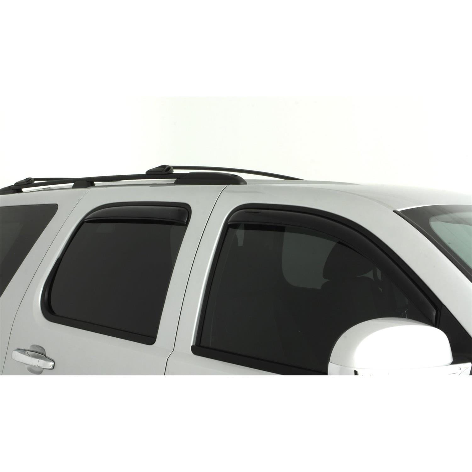 In-Channel Vent Visors 4pcs – Dark Smoke Window Deflectors For Chevy Tahoe 1995-1999