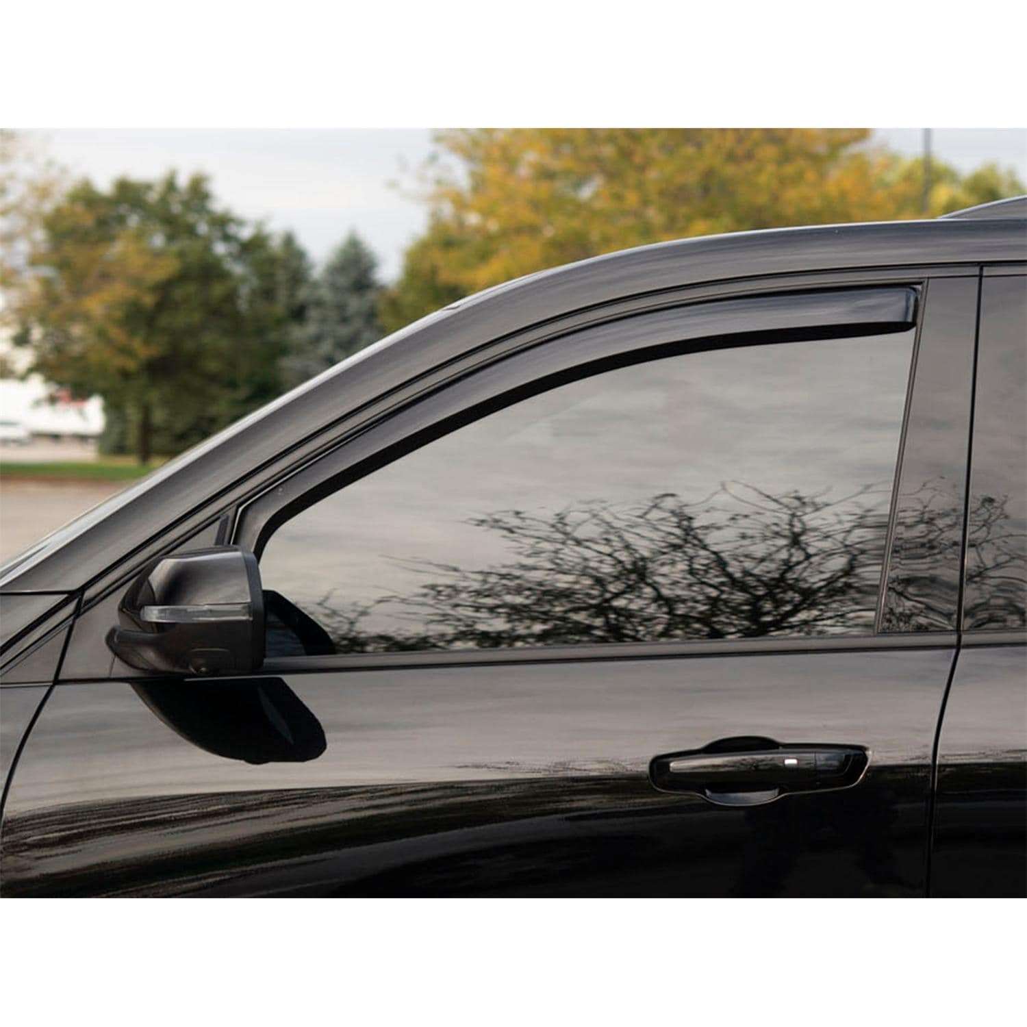 80-92 キャデラックブロアム　 フロントドアウィンドウガラスチャンネル Weathertech Dark Smoke Side Window Deflector 80910IM | AutoZone