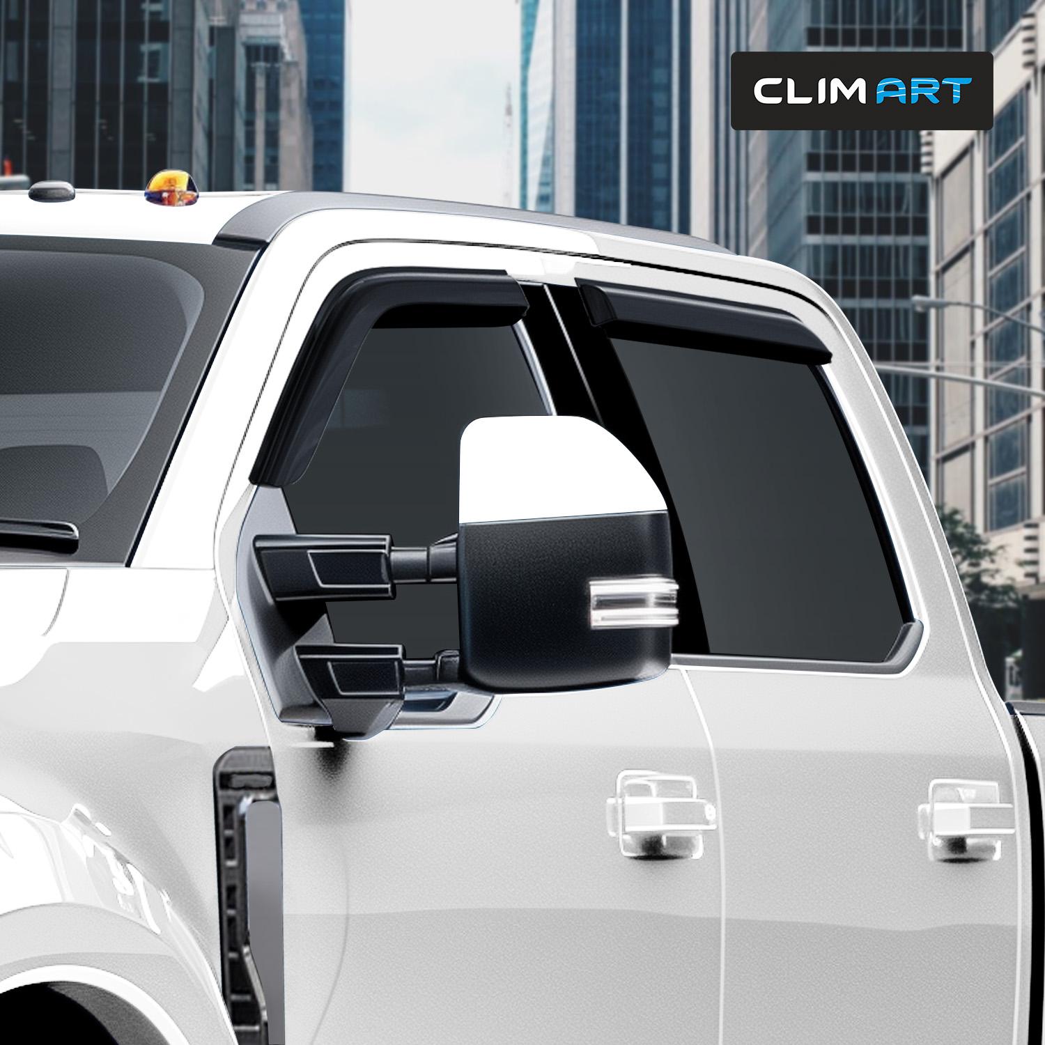 CLIM ART Dark Smoke Side Window Deflector 417198 | AutoZone