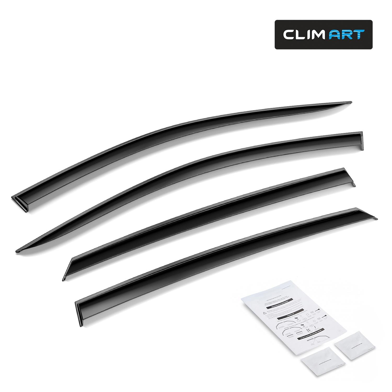 Wensdy 4Pcs Side Window Wind Deflector Outside Mount Protective Repl