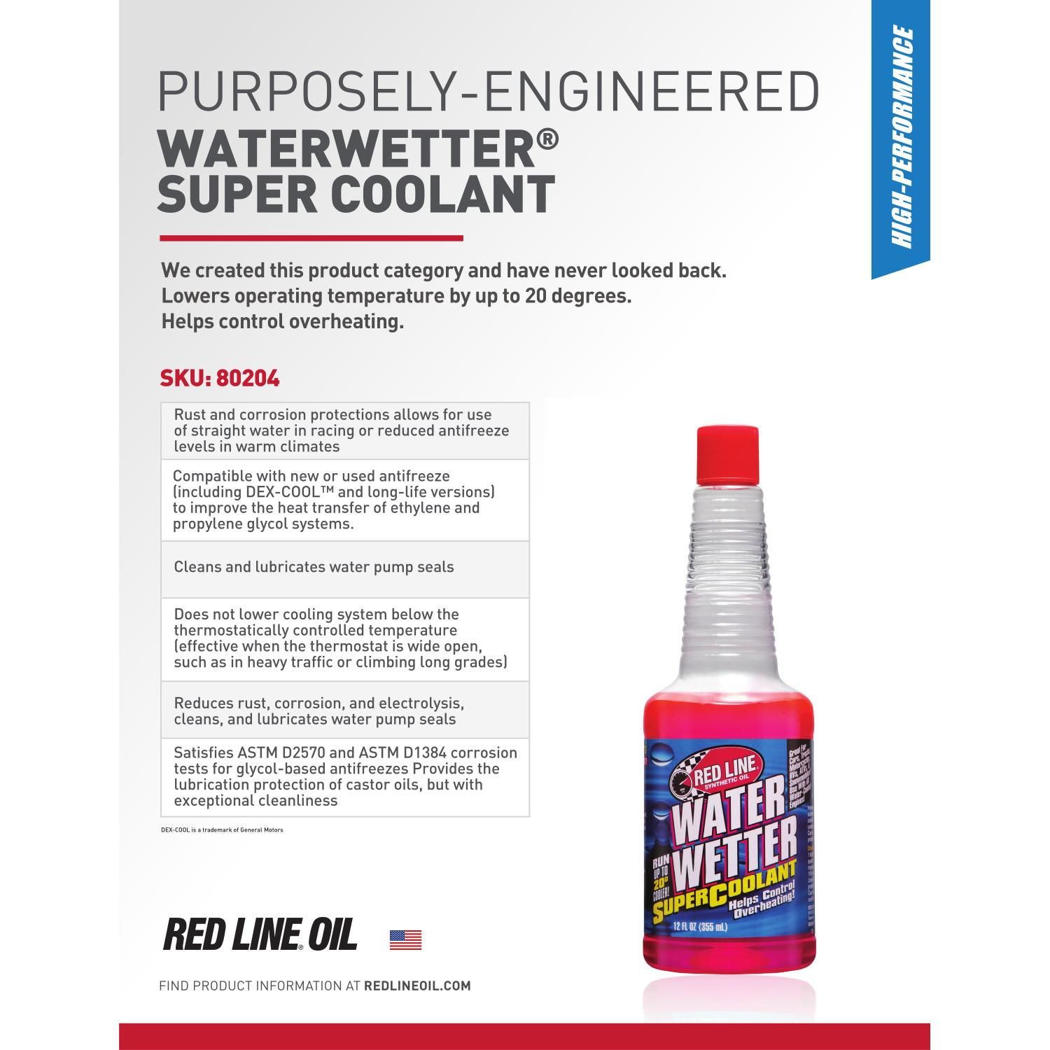 Red Line Water Wetter Super Coolant 12oz | AutoZone