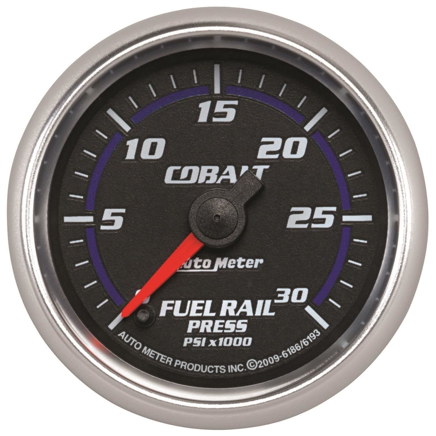 AutoMeter Cobalt 1.69 in Black 0 PSI to 30000 PSI Fuel Pressure Gauge for Yugo