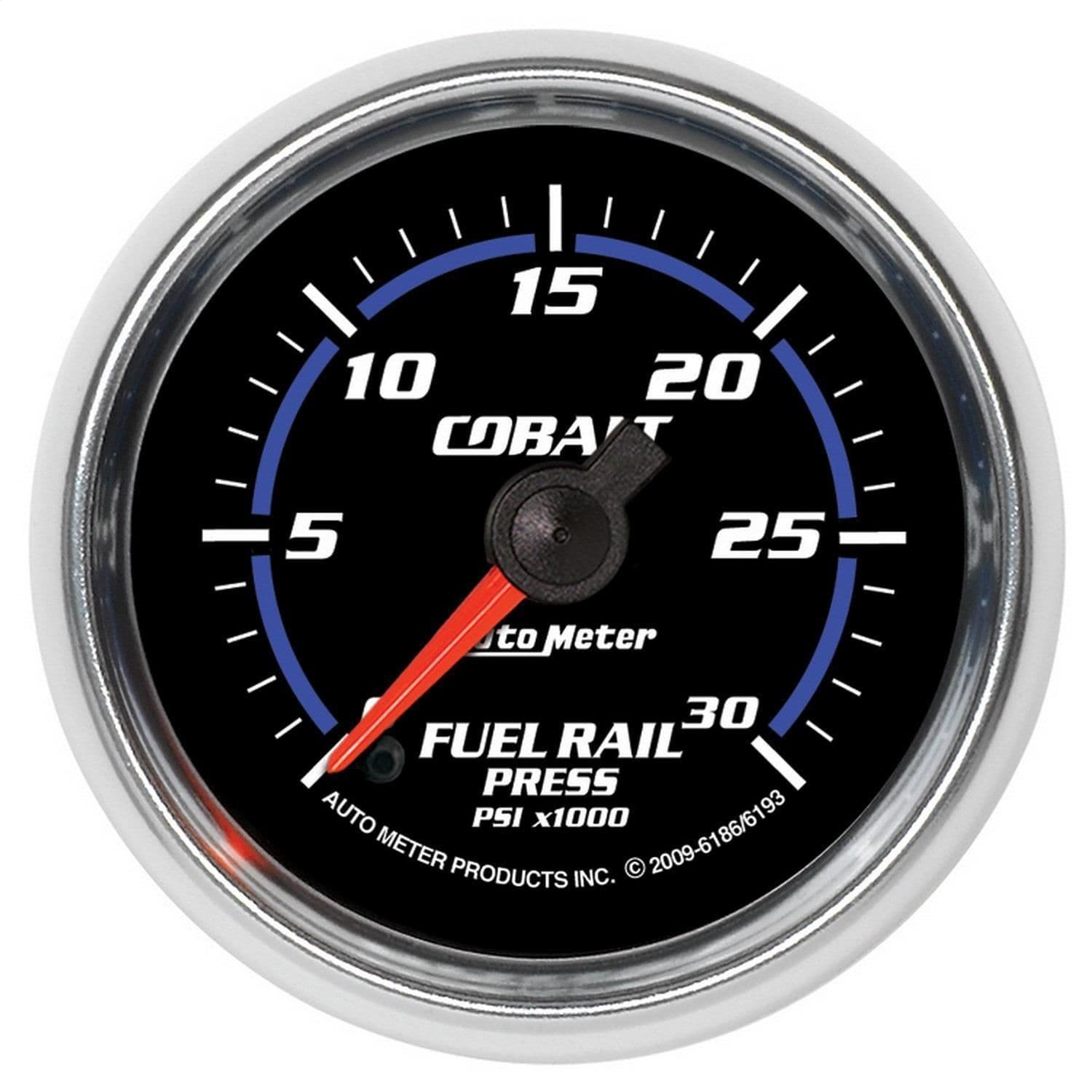 AutoMeter Cobalt 1.69 in Black 0 PSI to 30000 PSI Fuel Pressure Gauge for Yugo
