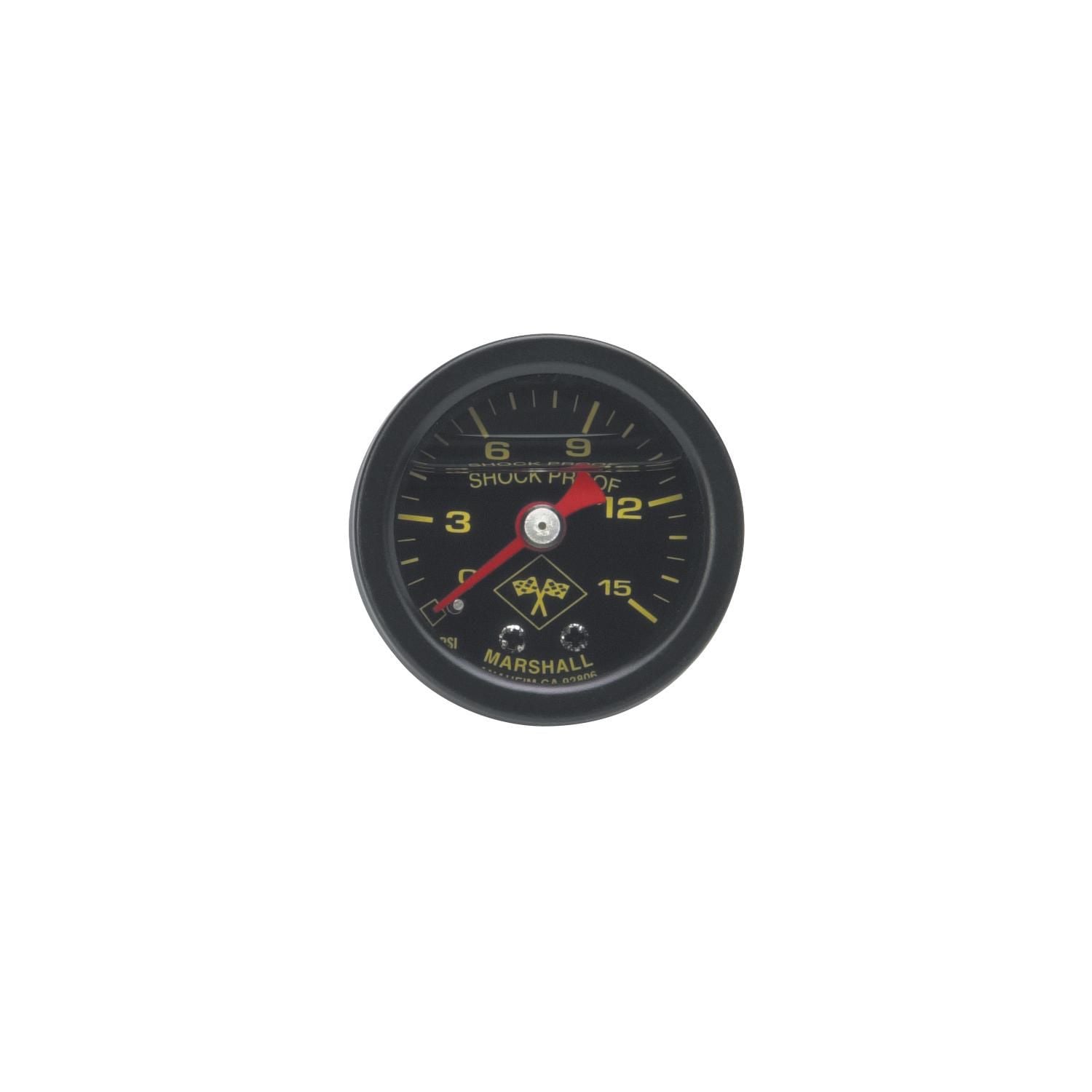 Russell Black with Red Pointer Fuel Pressure Gauge for Cadillac Series 90