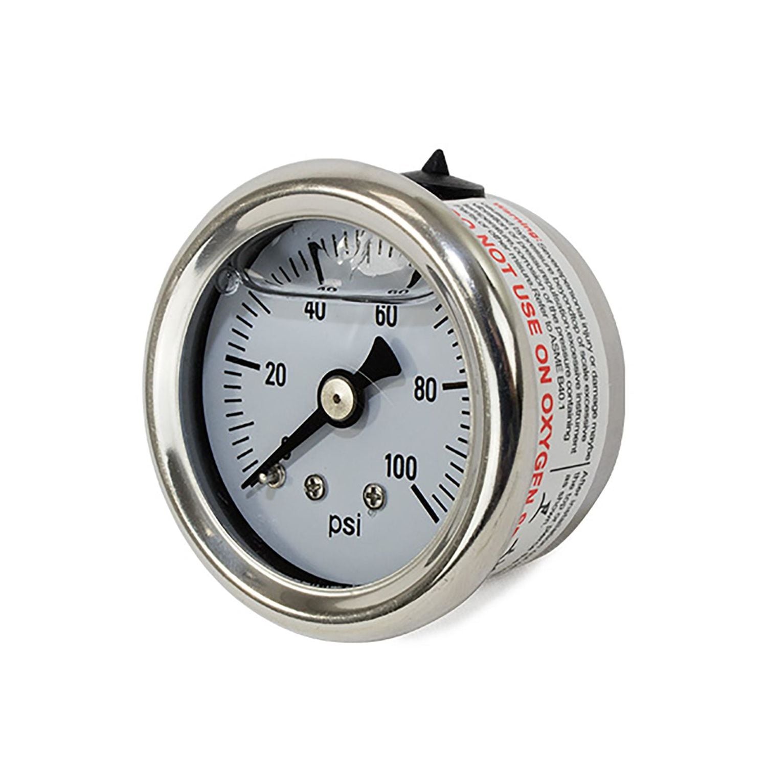 Top Street Performance 0-100 PSI Liquid Filled Fuel Pressure Gauge for Cadillac Series 90