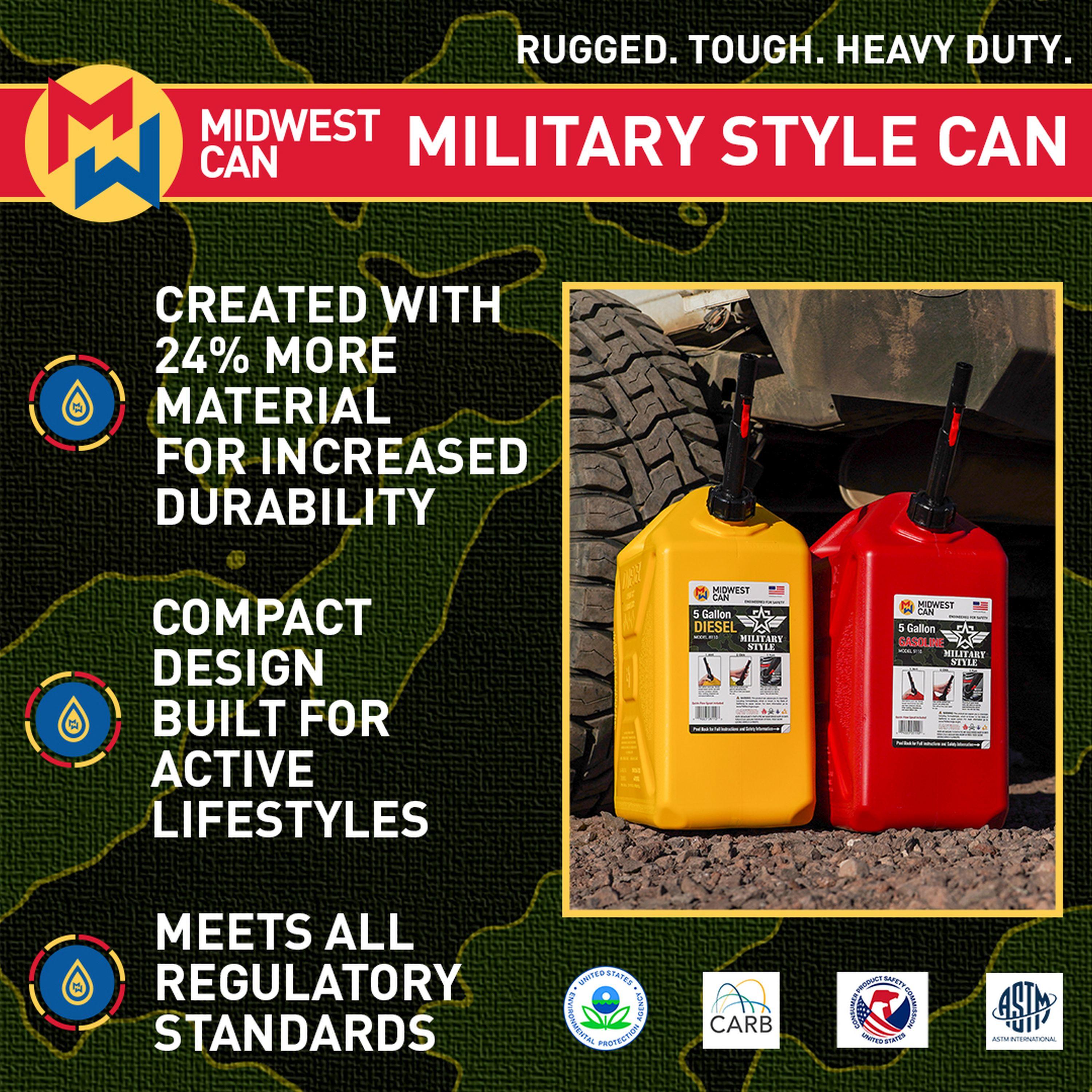 Midwest Can 5 gal Fuel Can 5110 | AutoZone