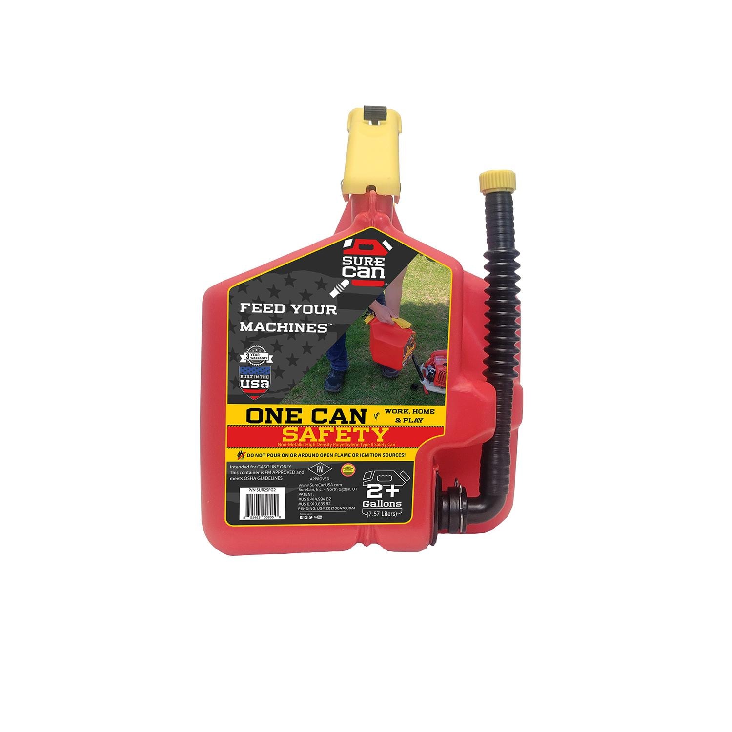 SureCan 2 gal Fuel Can SUR2SFG2 | AutoZone