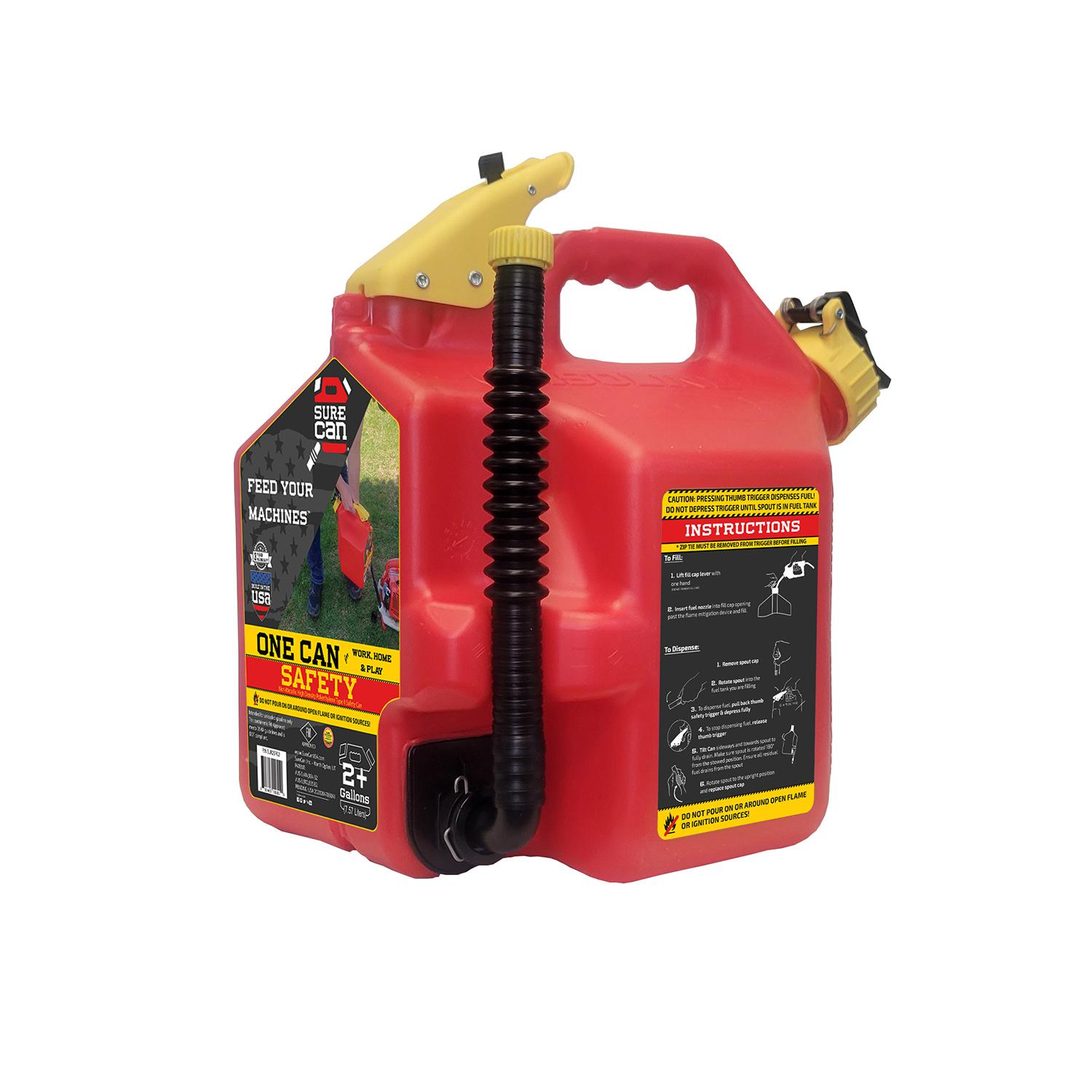 SureCan 2 gal Fuel Can SUR2SFG2 | AutoZone