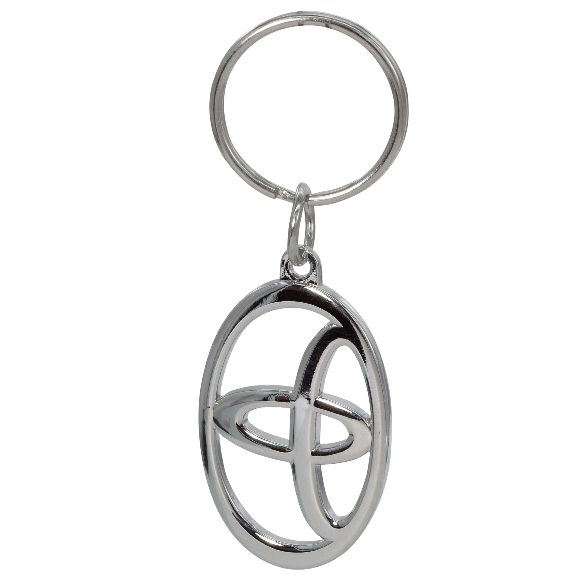 Plasticolor Chrome Toyota Ellipse Logo Enamel Key Chain | AutoZone
