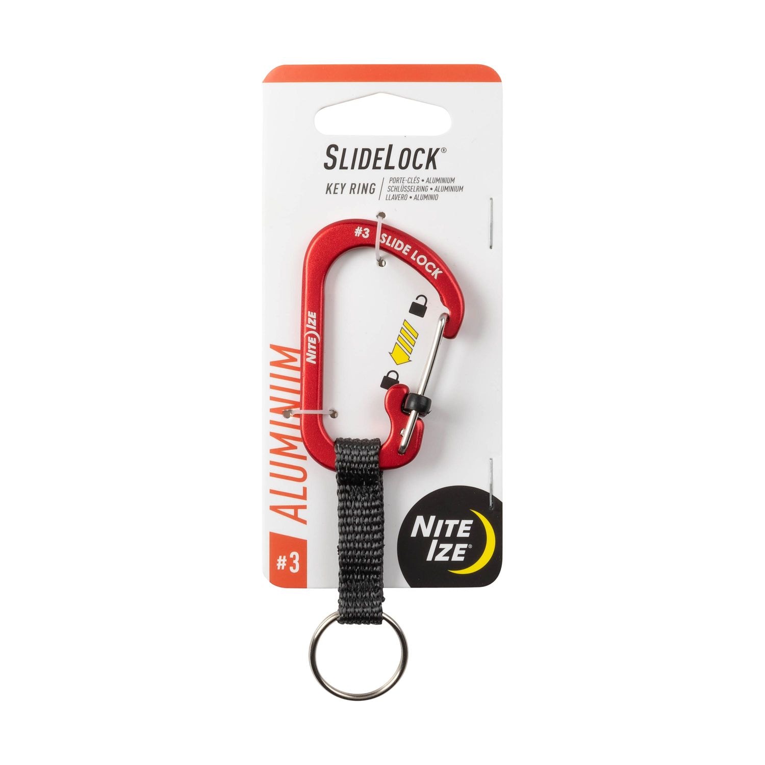 Nite Ize No.3 Aluminum Red SlideLock Carabiner | AutoZone