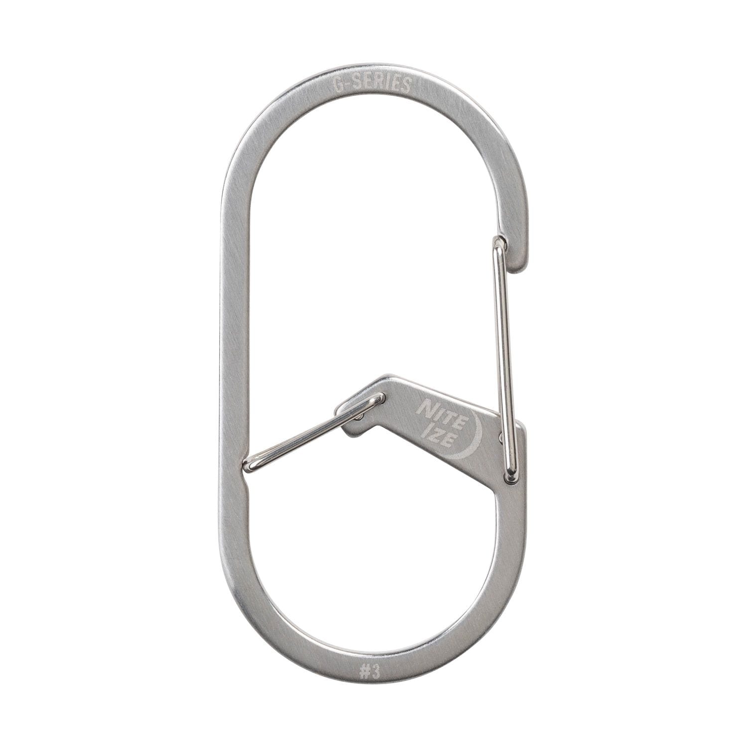 Nite Ize No.3 Steel G-Series Stainless Dual Chamber Carabiner