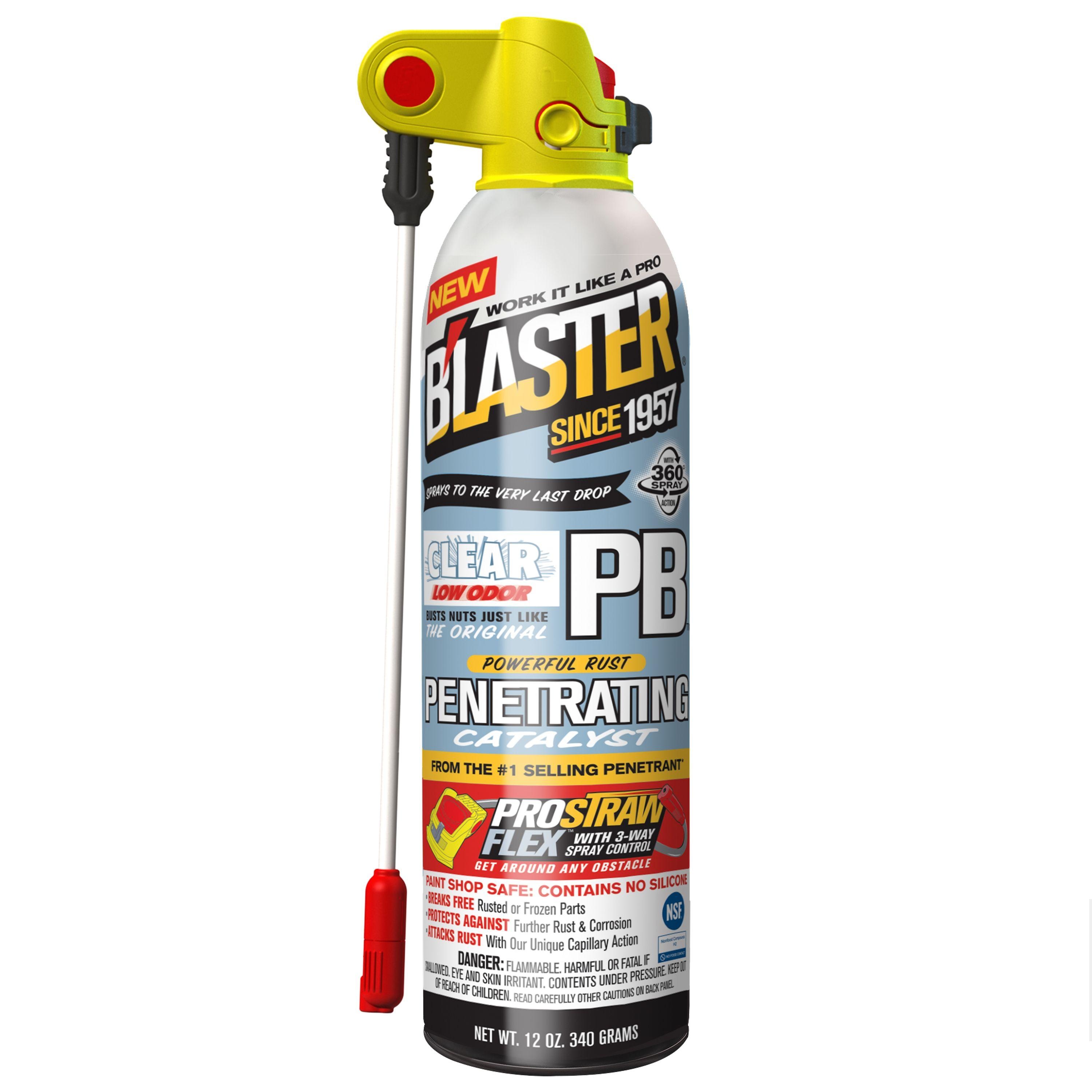 B'laster Penetrating Catalyst, Clear, Low Odor, ProStraw Flex 12oz