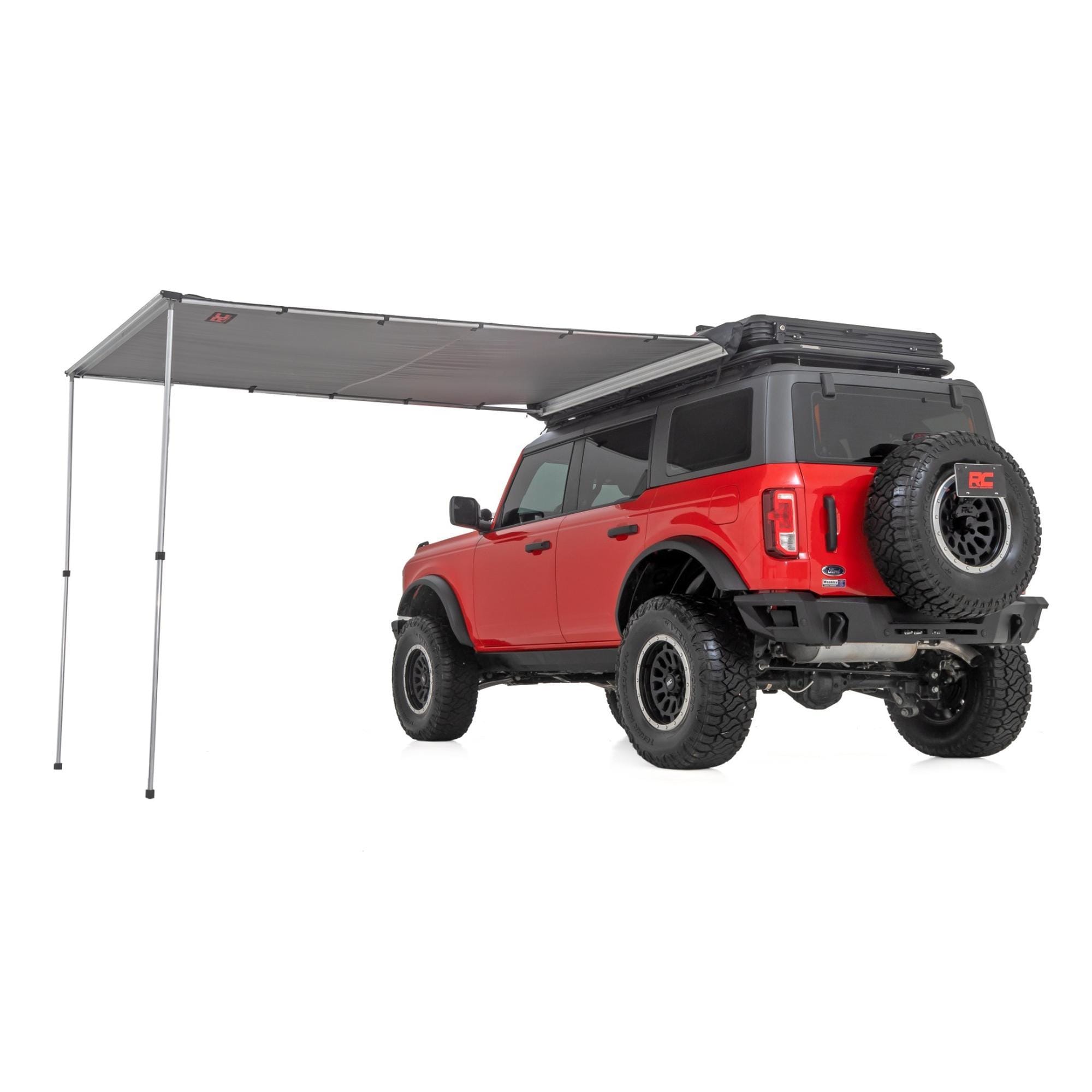 Rough Country 6ft6in x 9ft8in Retractable Roof Rack Awning (Fits Trucks ...
