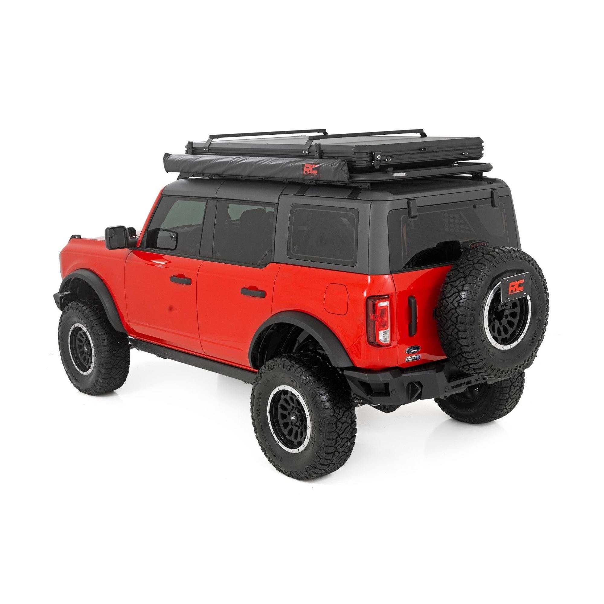 Rough Country 6ft6in x 9ft8in Retractable Roof Rack Awning (Fits Trucks ...