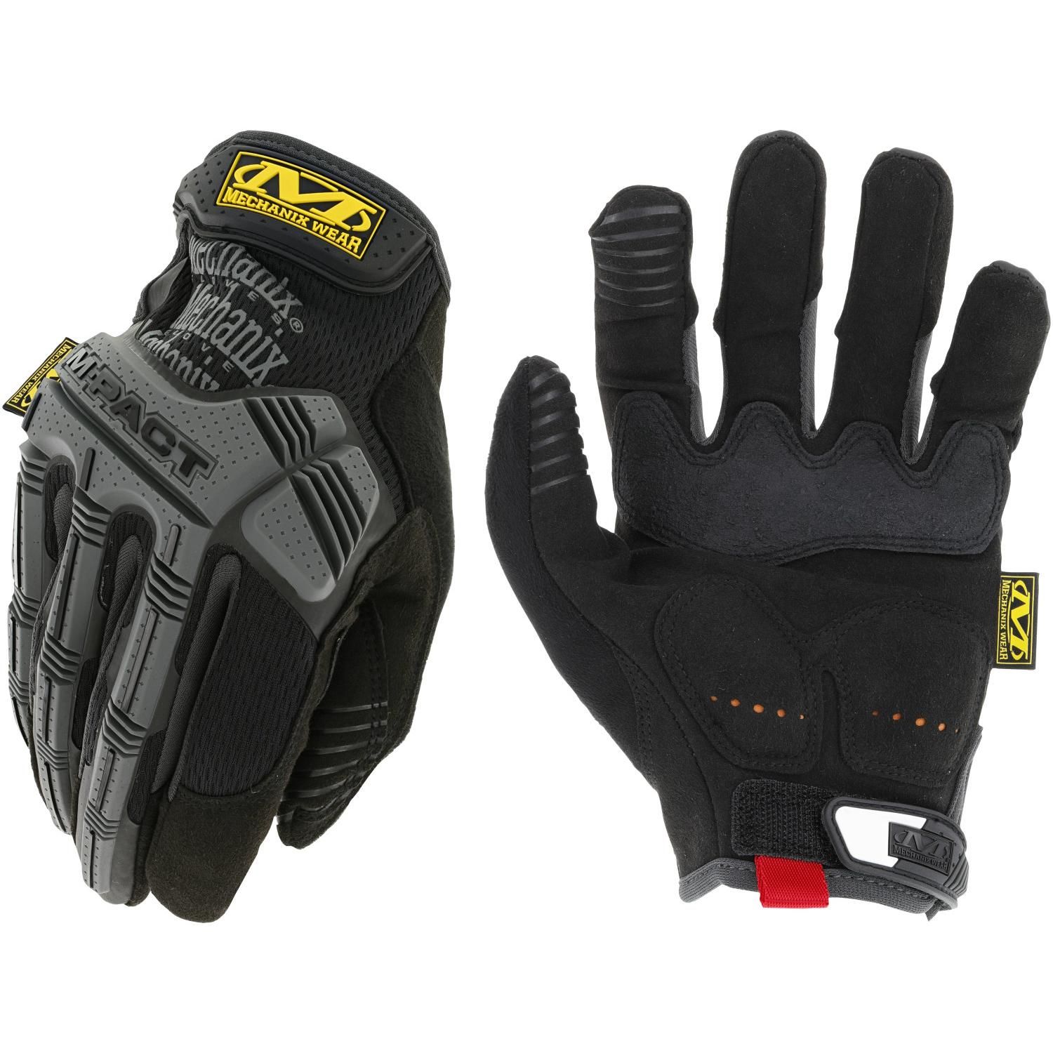 Mechanix Wear M-Pact Impact Resistant Work Gloves, Black/Grey, Large