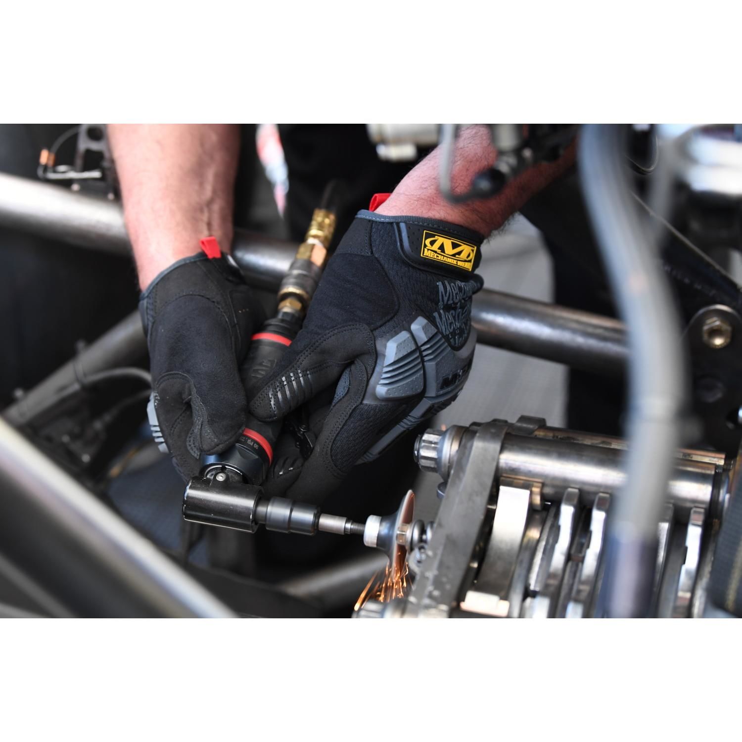 Mechanix Wear M-Pact Impact Resistant Work Gloves, Black/Grey, Large