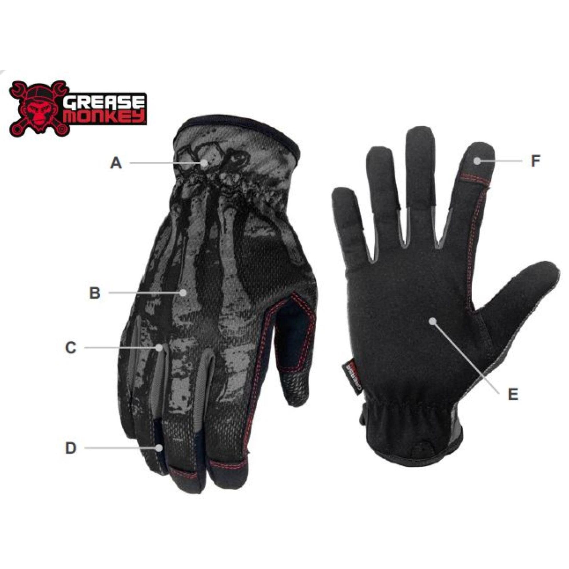 Grease Monkey Bones Utility Work Gloves, Large | AutoZone