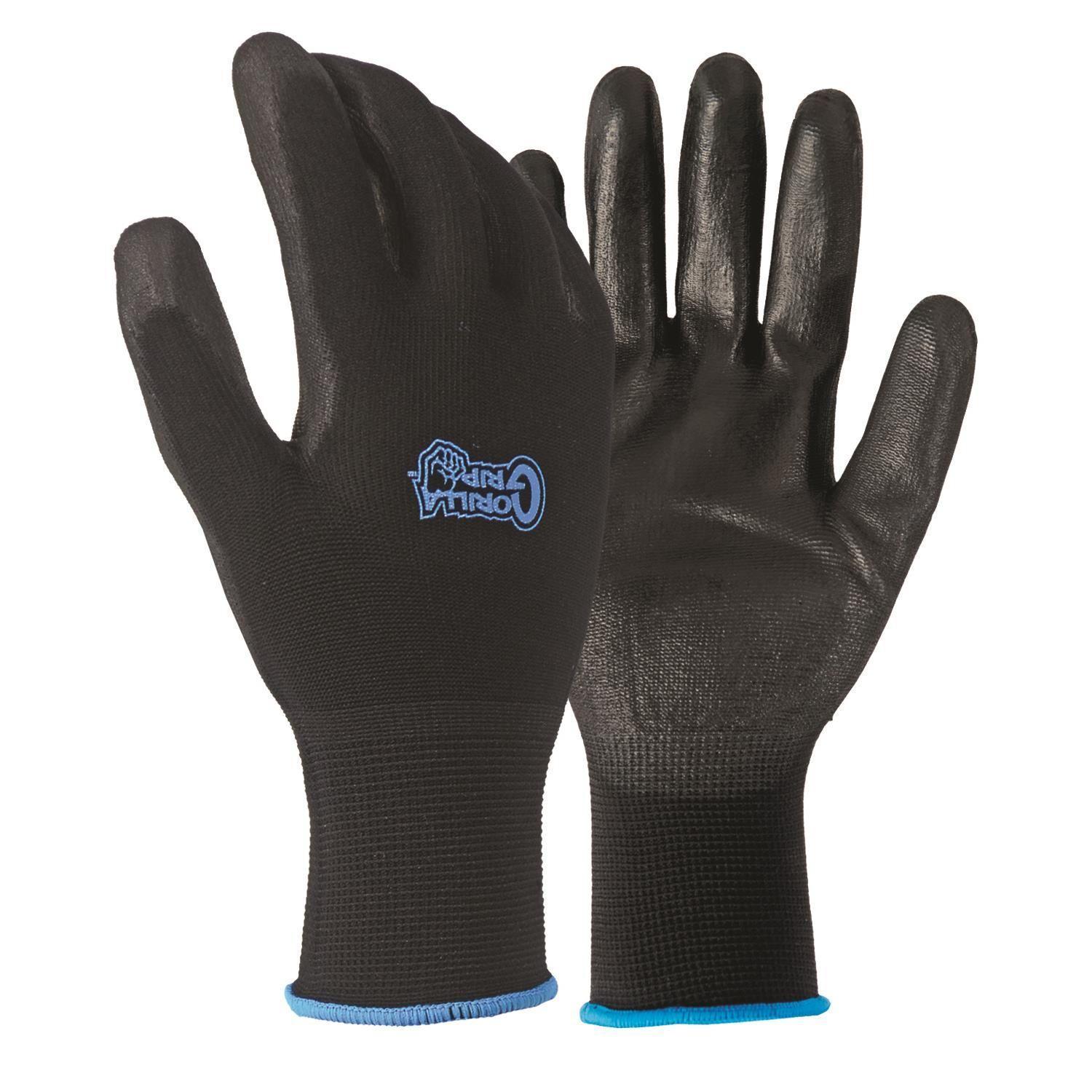 Grease Monkey Gorilla Grip Never Slip Coated-Knit Gloves, Large