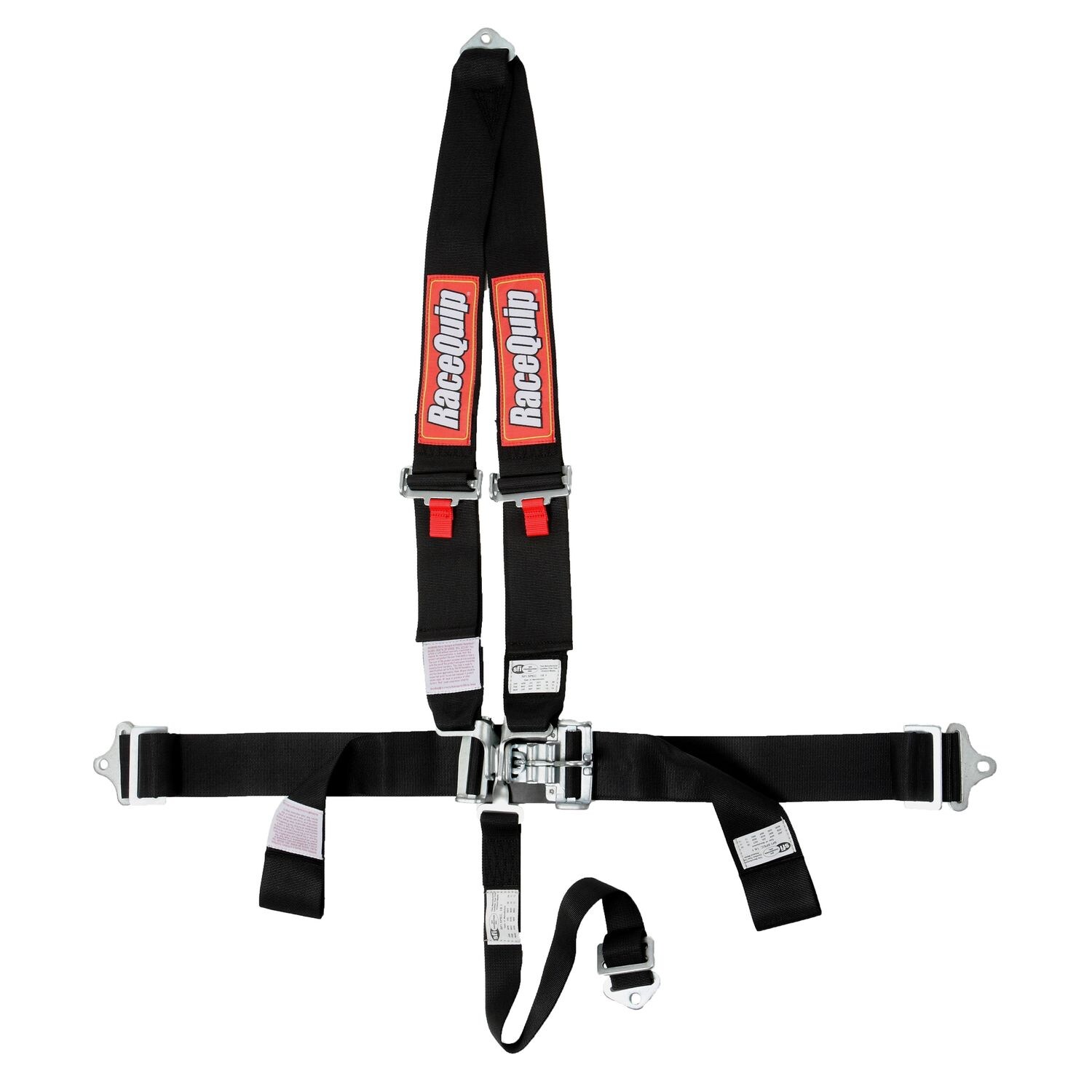 WYWYR 2 Sets 3-Point Adjustable Harness Seat Belts - Lap Strap, ECE Certified, Universal Fit (Black, 3.3m)
