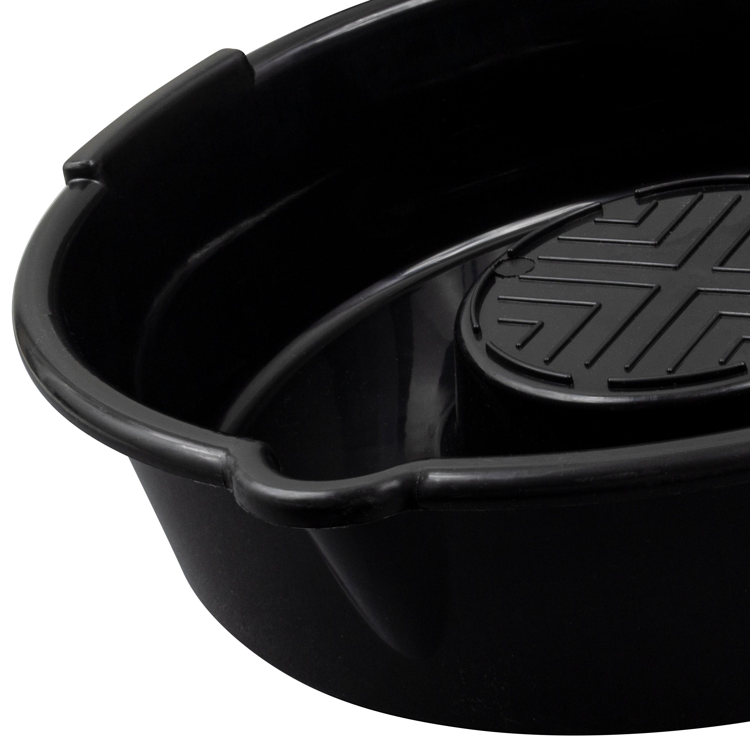 8L Car Oil/Fuel/Coolant Drain Pan With Built-in Filter Holder – Garage Workshop Tool