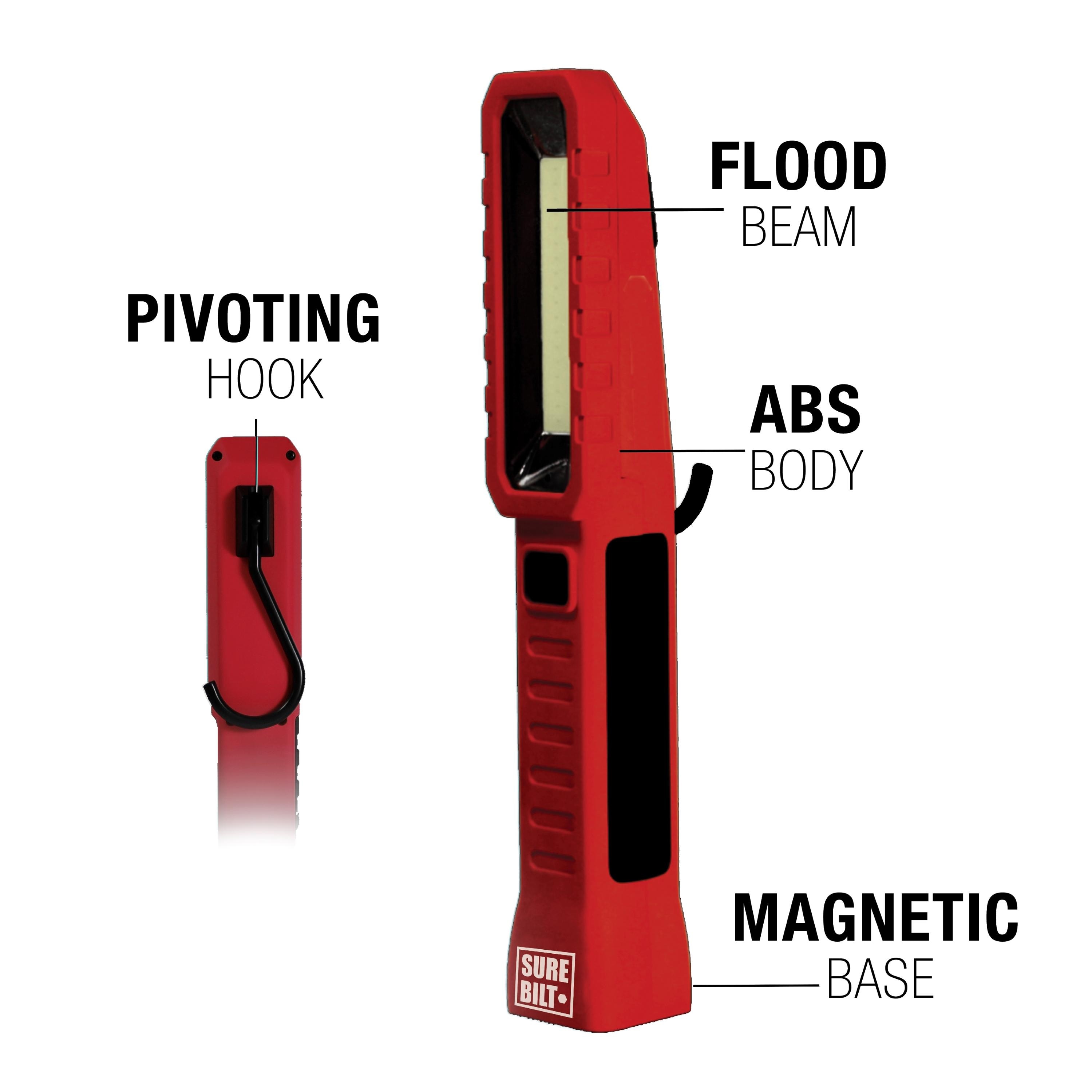 SureBilt 400 Lumen Rechargeable LED Work Light; USB Charge Cord