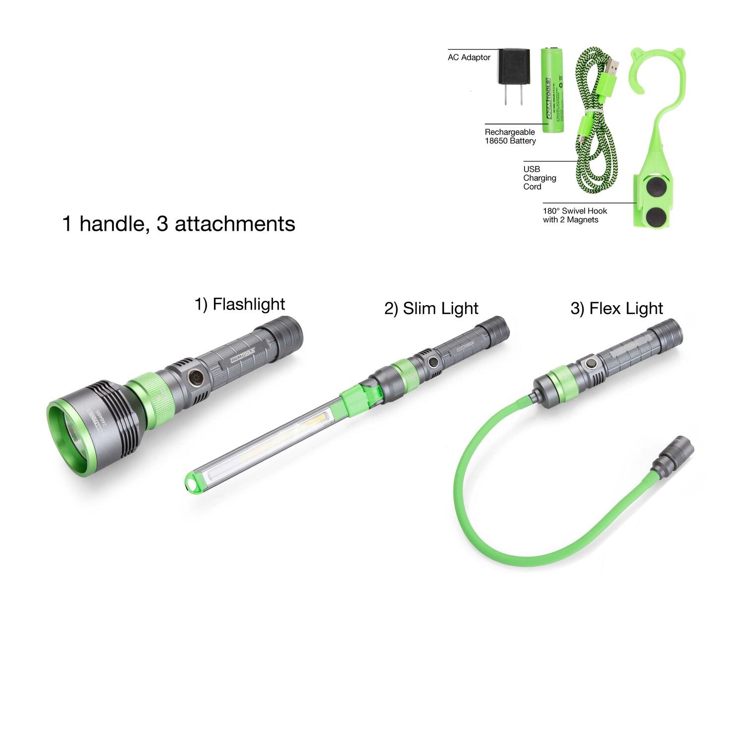 OEMTOOLS Rechargeable Multi-Head Work Light Set | AutoZone
