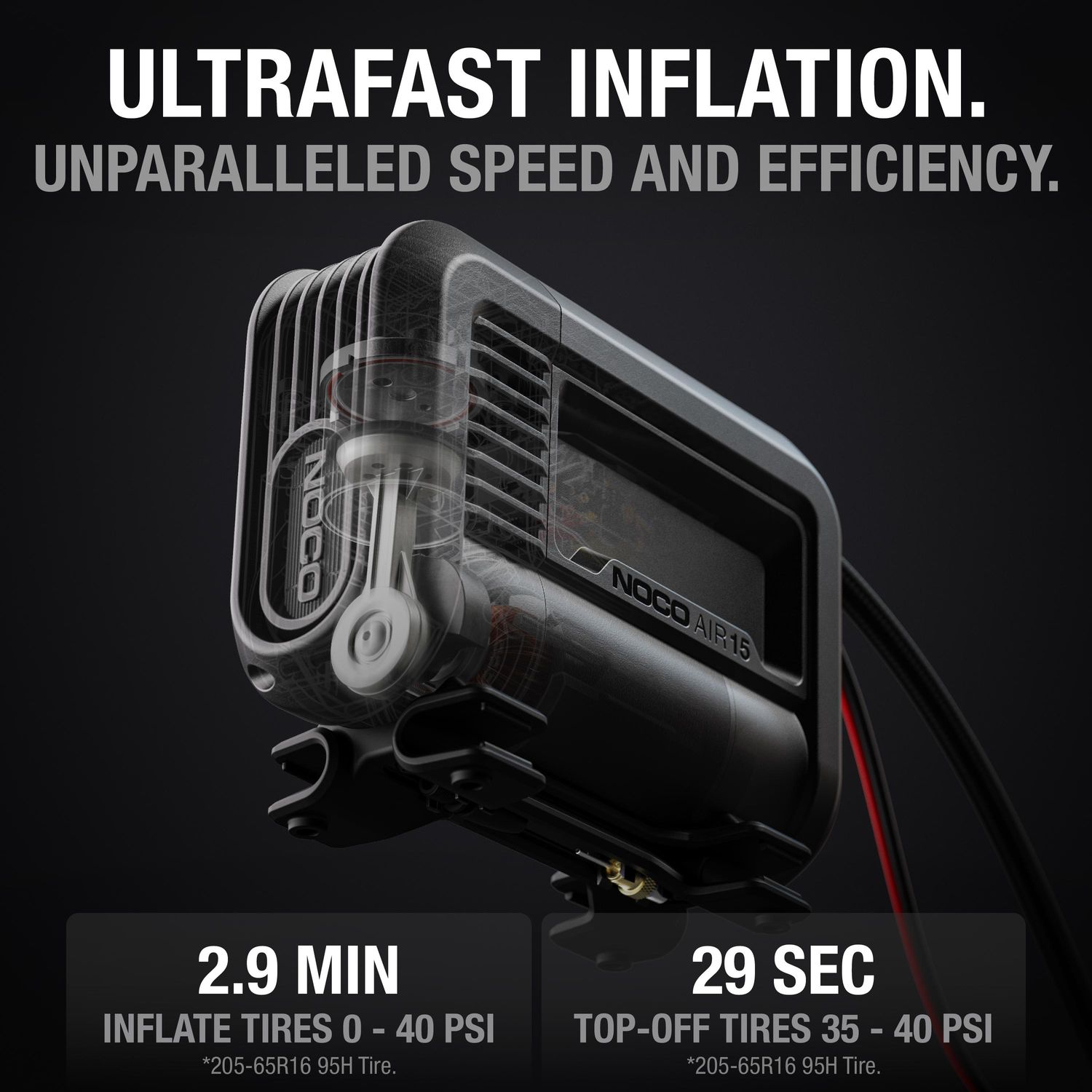 【新品・未使用】　AIRCORNOエアコルノ015 NOCO UltraFast 12V Portable Tire Inflator AIR15 | AutoZone