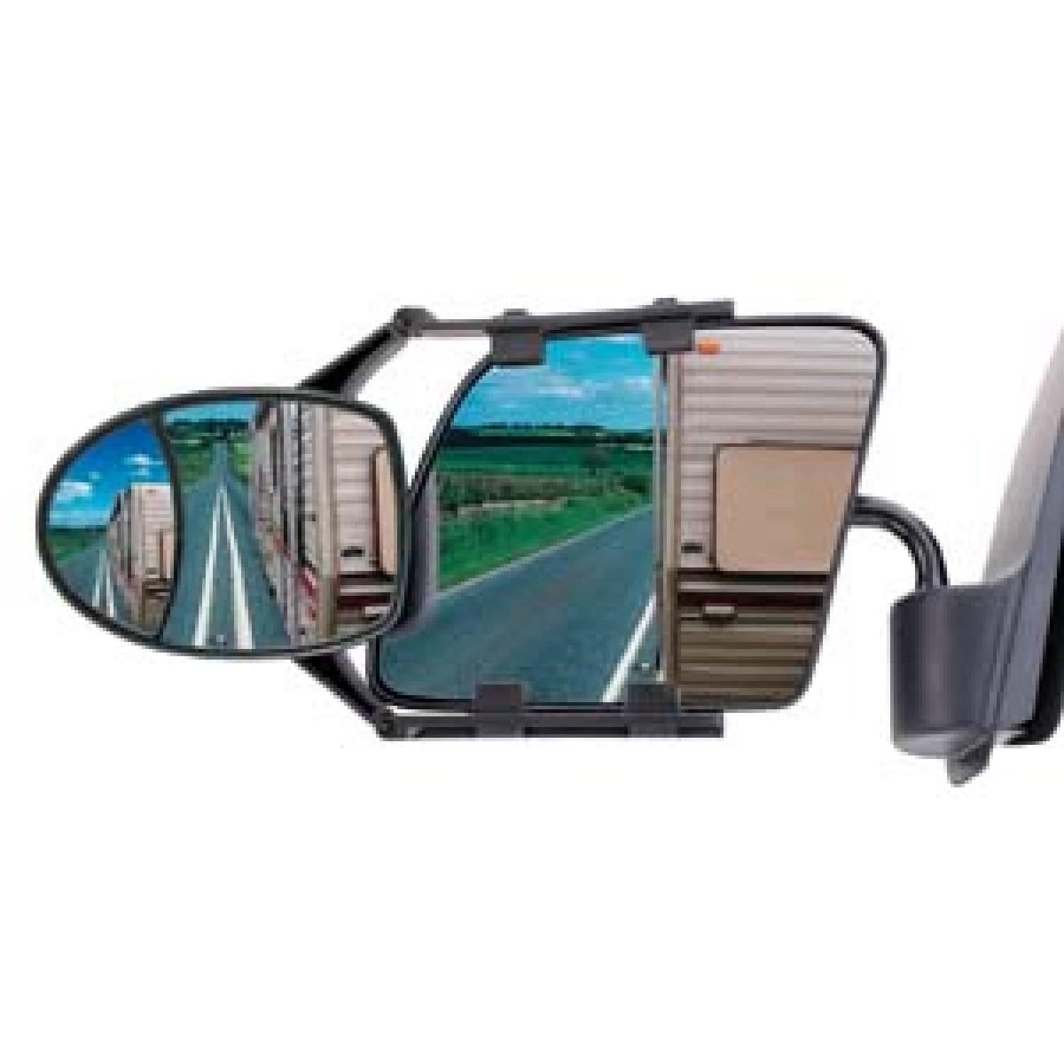 CIPA Dual View Clip-On Adjustable Towing Mirror | AutoZone