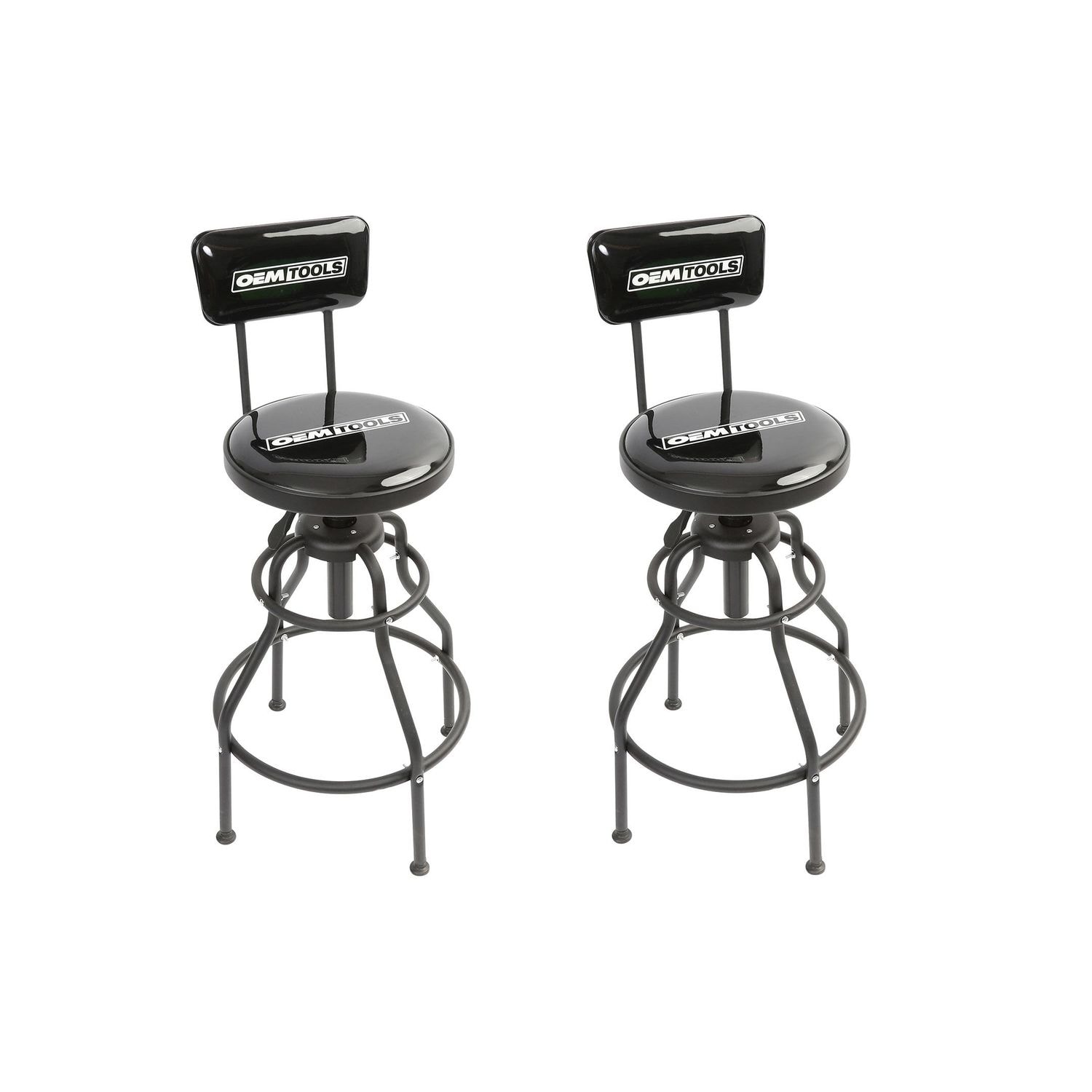 OEMTOOLS 28in To 32 1/2in Adjustable Hydraulic Stool 2 Piece