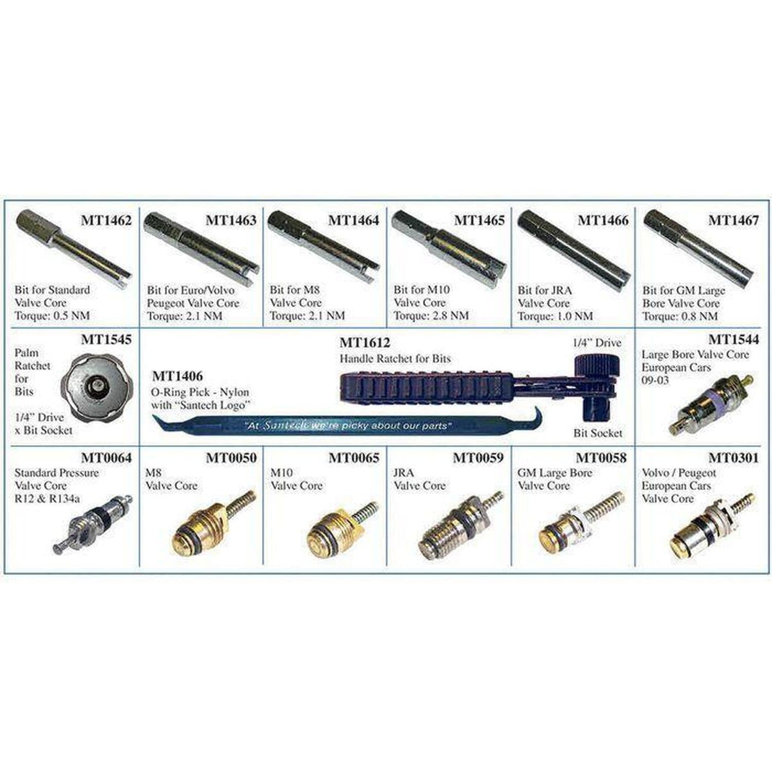 【unico】SWELLAベンチアーム、メンテナンスオイル Santech A/C Service Valve Core Tool MT1625 | AutoZone