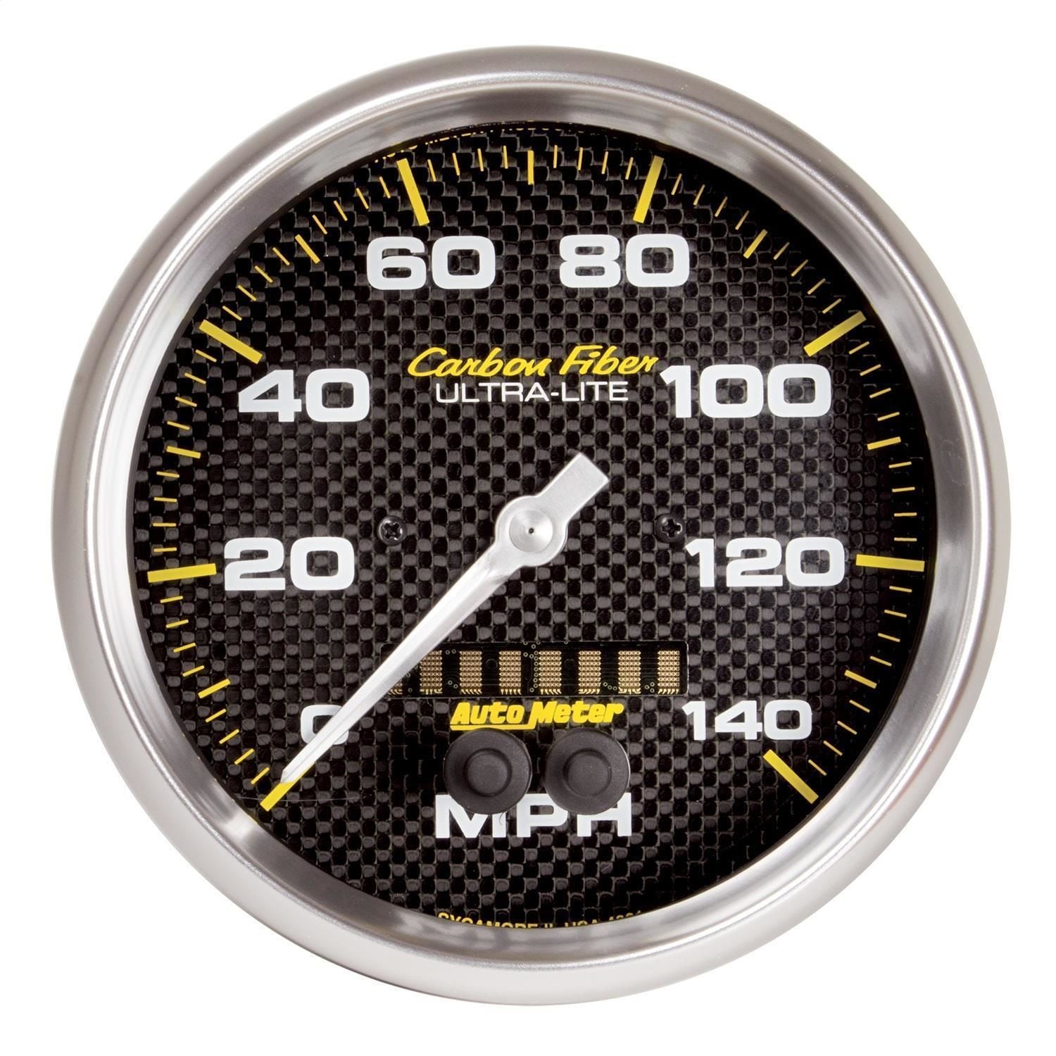 AutoMeter Carbon Fiber Speedometer Gauge - AutoZone