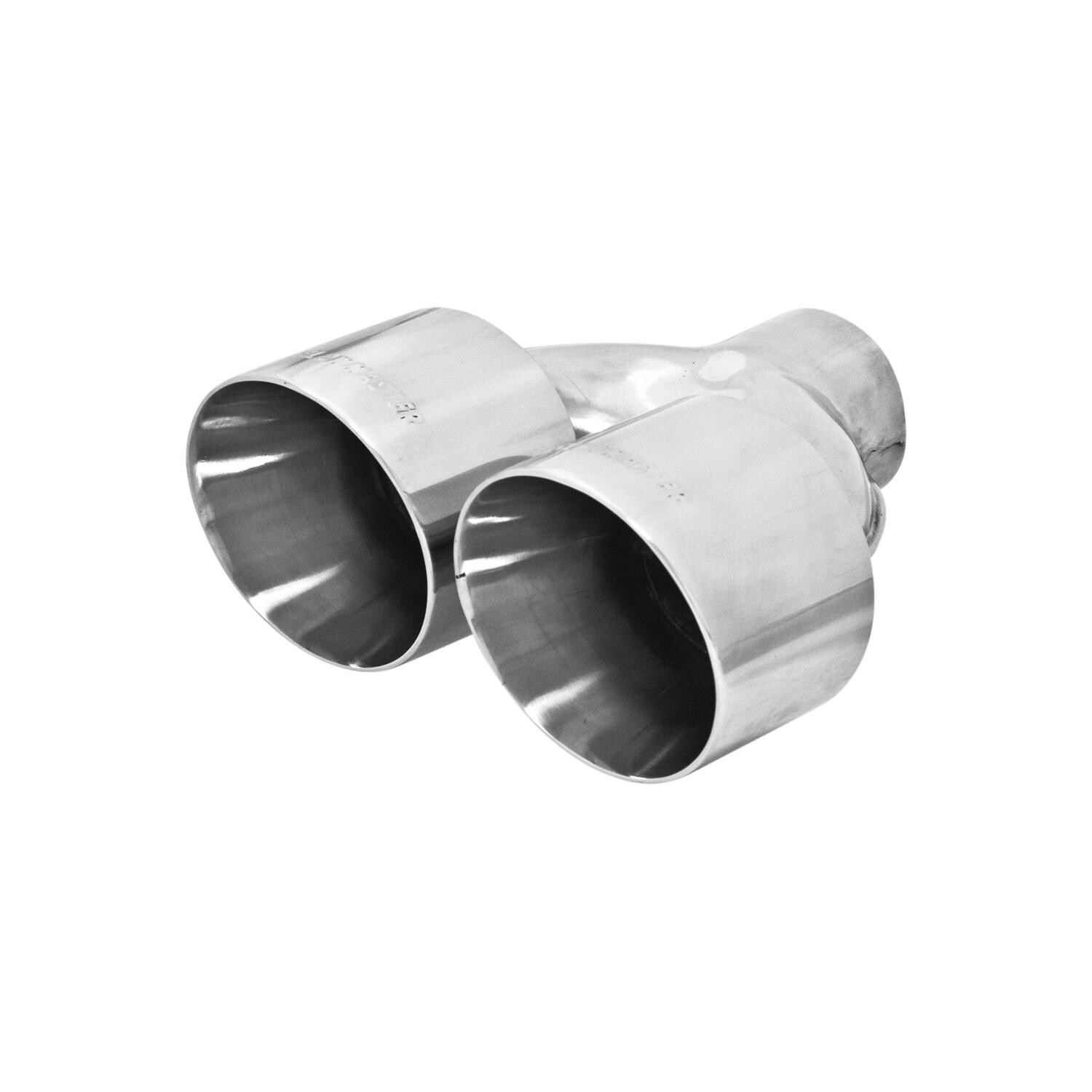 thumbnail image 2 of YUNG YI Universal Fit 4-Inch Round Stainless Steel Exhaust Muffler Tip – Resonated MT-556 2 of 6