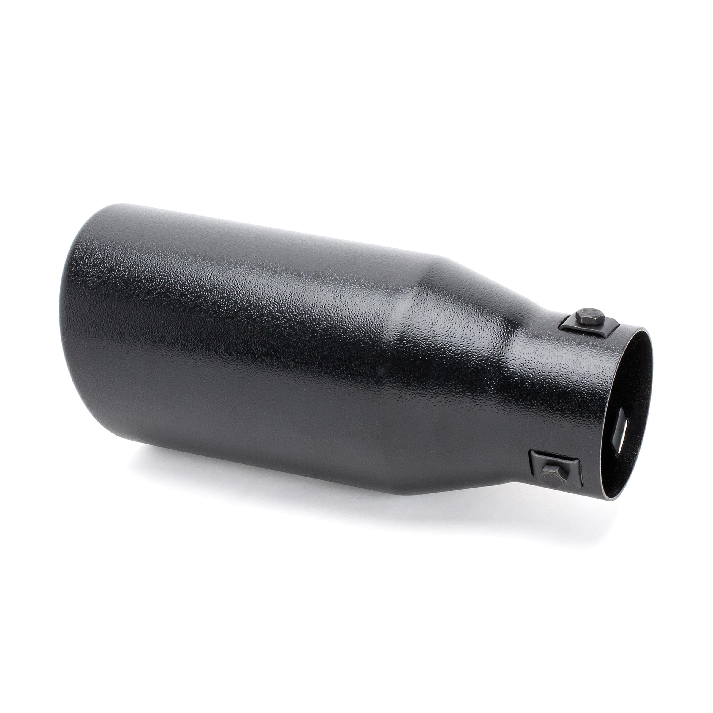 Autowurks 3 3/4in x 9in Black Stainless Steel Resonated Bolt-On