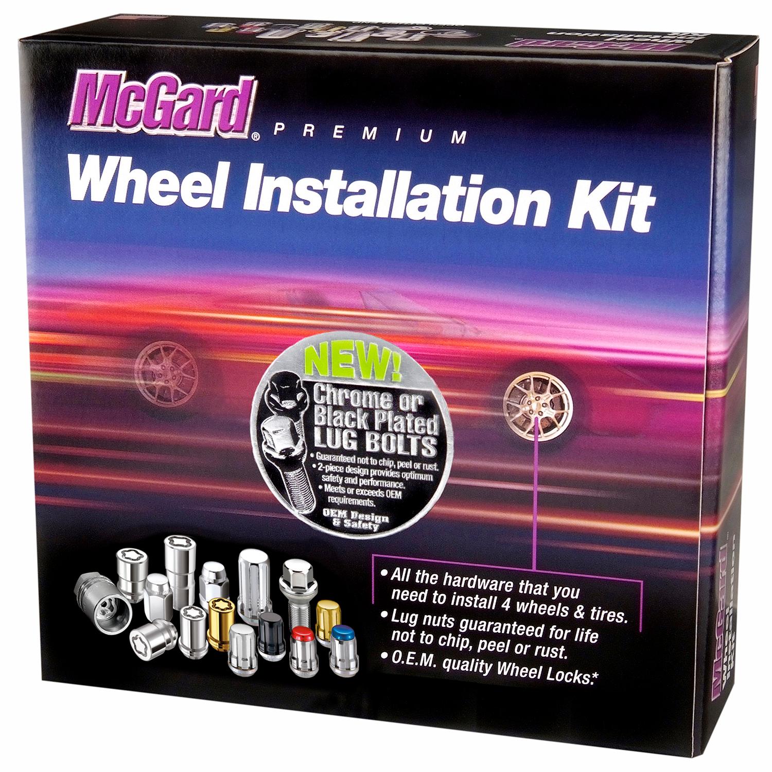 McGard M12 X 1.25 Thread Lug Bolt Wheel Installation Kit 22 Piece