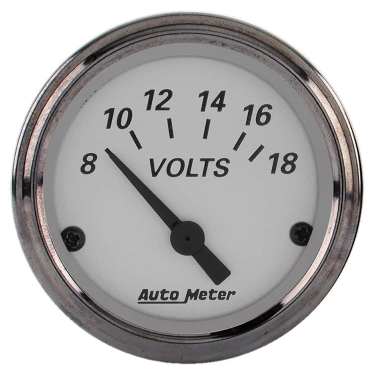 AutoMeter American Platinum Voltmeter Gauge - AutoZone