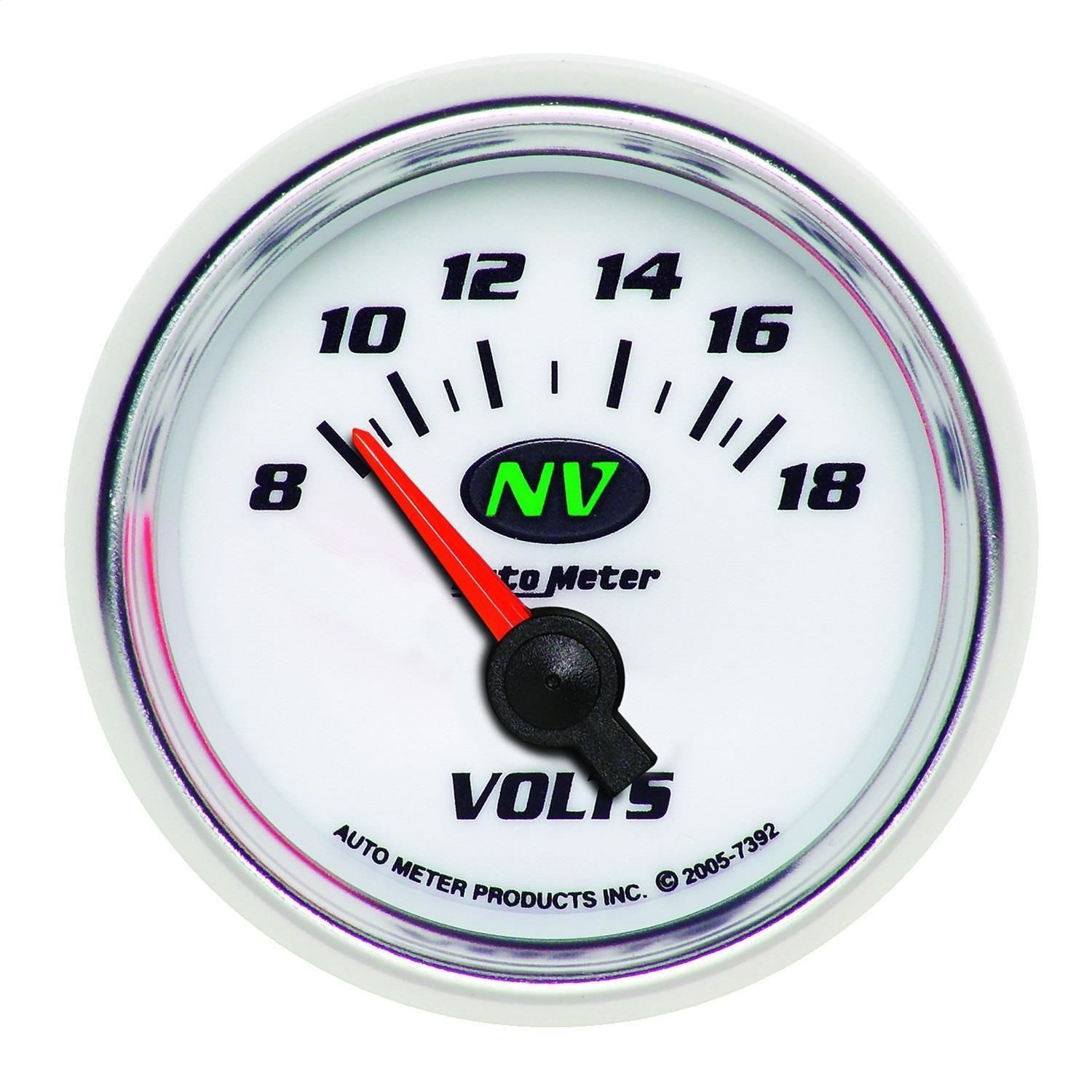 Autometer 7392 NV Electric Voltmeter