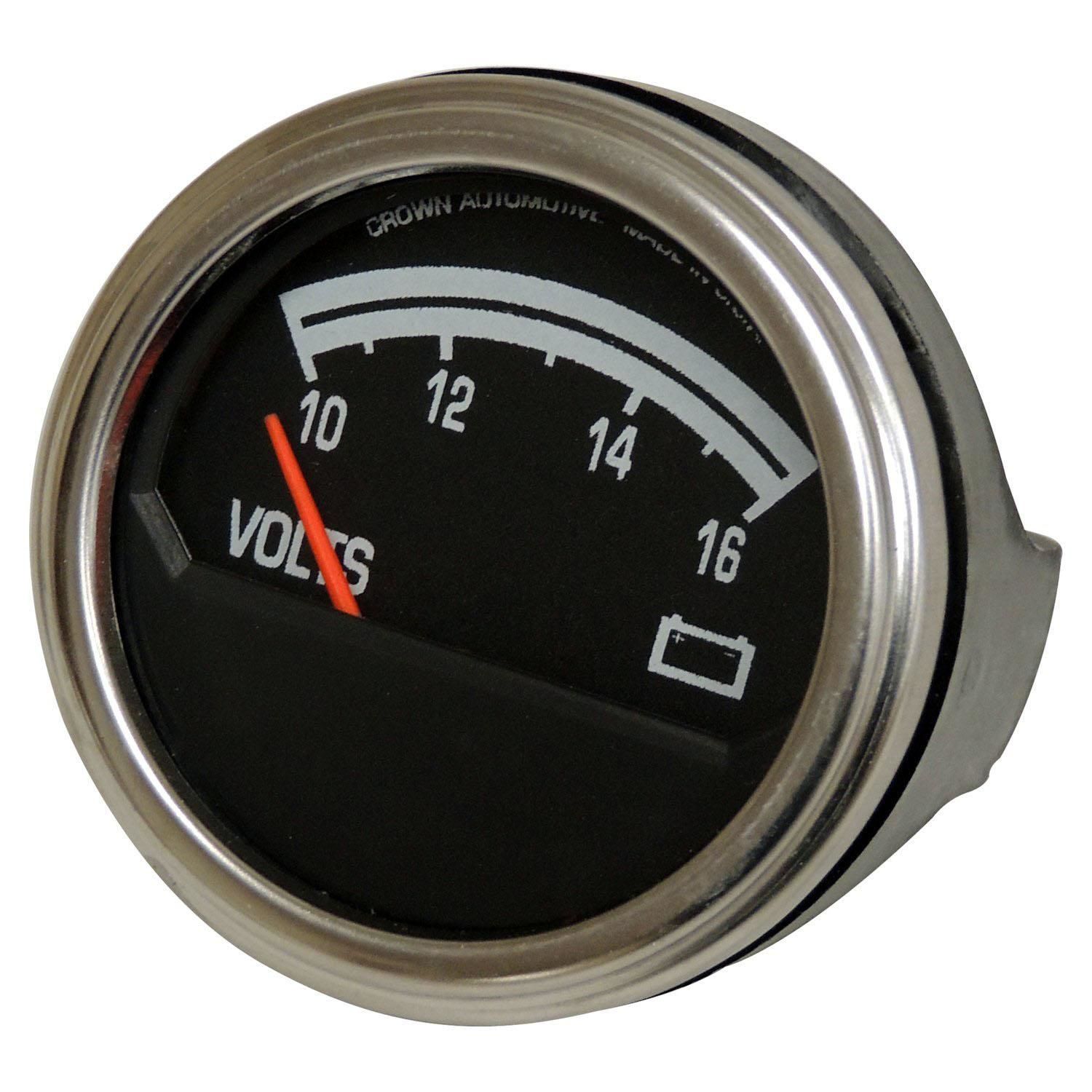 Auto Meter 3592 Sport-Comp Electric Voltmeter Gauge - 2.625 Inch Dial