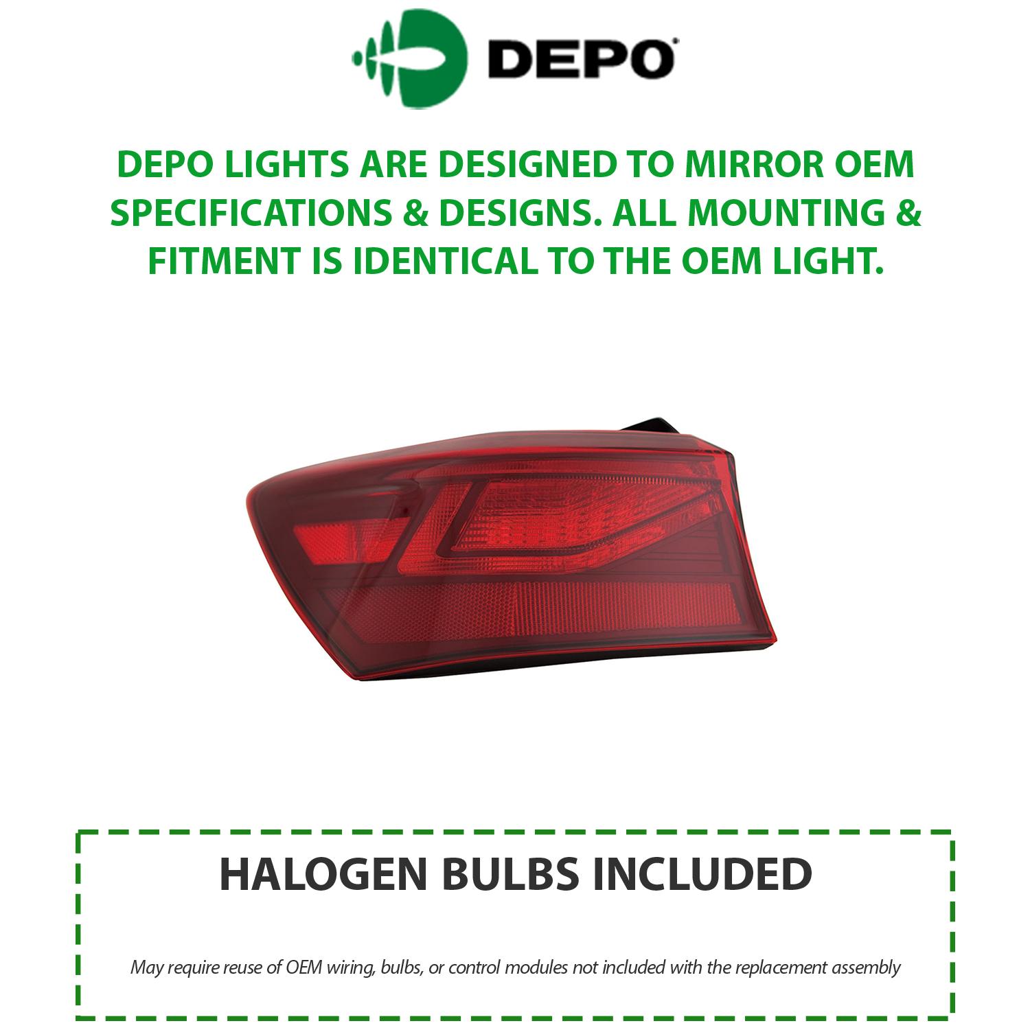 DEPO Tail Light Assembly 323-1974L-AS | AutoZone