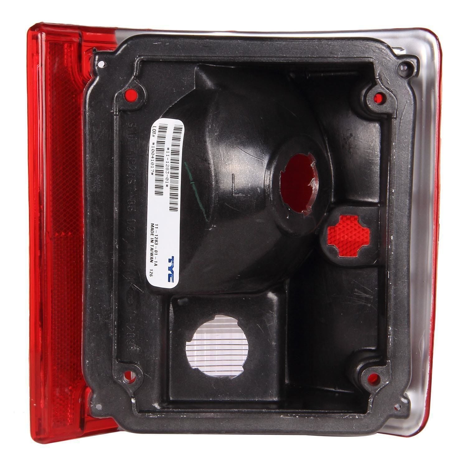 TYC 11 12276 06 2 Feu arrière gauche externe, LED, couleur verre rouge