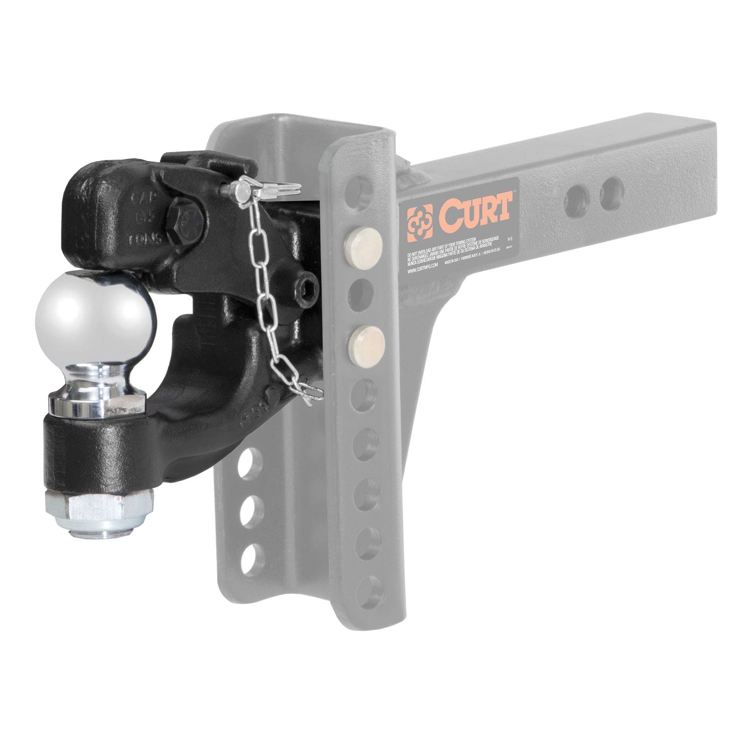 3 Position Pintle Hook Mount, Adjustable Pintle Mount 4410lbs - View #9
