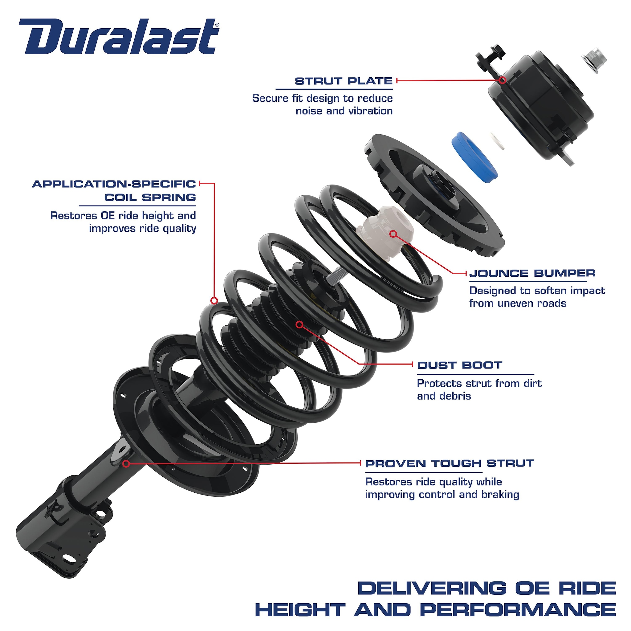Strut Completo (con Resorte) Duralast LS33-81011B | AutoZone