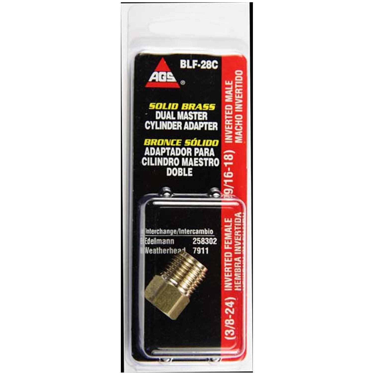 Force 10 Brakes Stainless Brake Line Adapter – 3/8-24 To 7/16-24 Inverted Flare