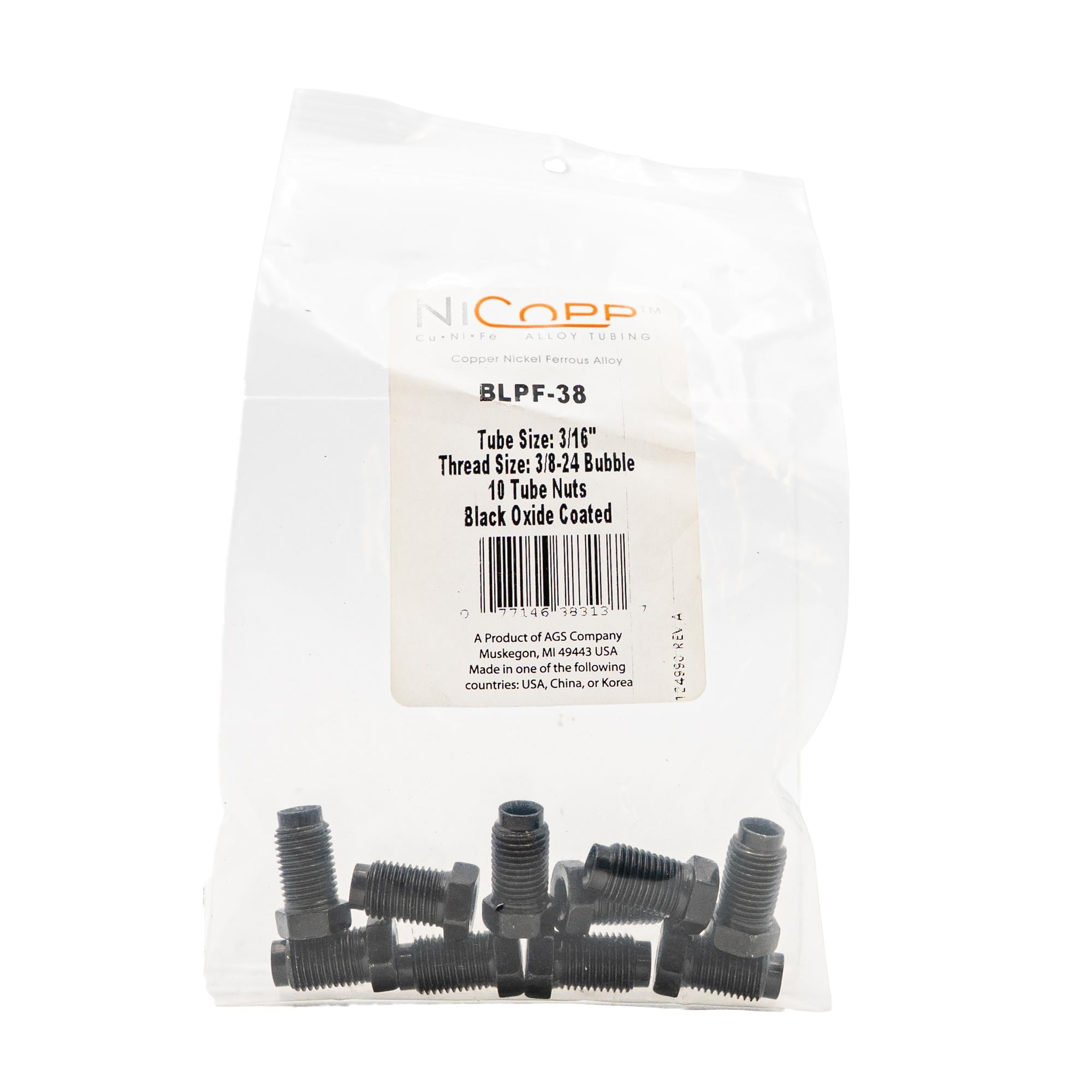 Tibe Image AGS NiCopp Tube Fitting BLPF-38 | AutoZone