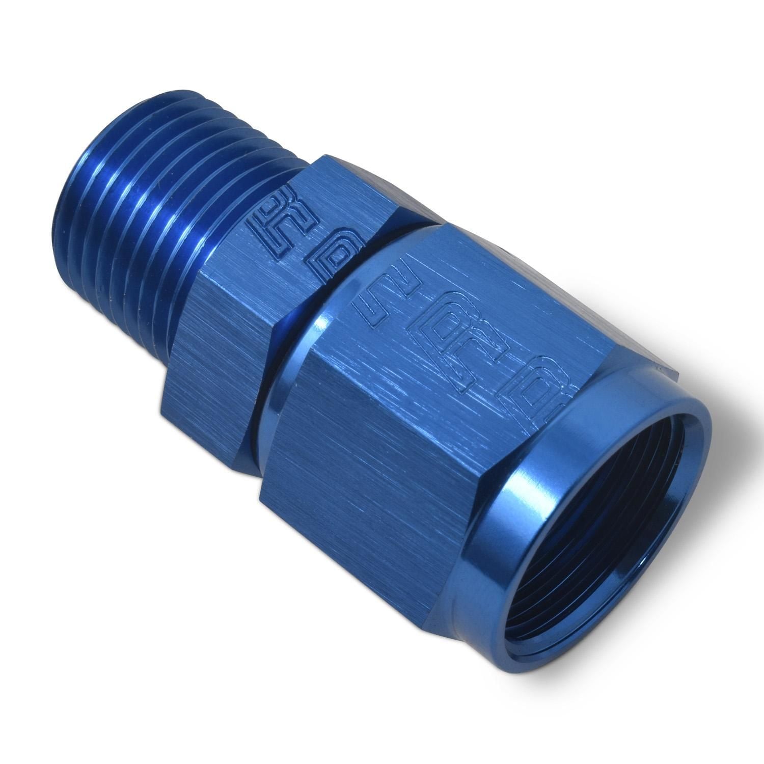 nat★　1/4 Russell -4AN to 1/4in NPT Anodized Female to Male Swivel Straight