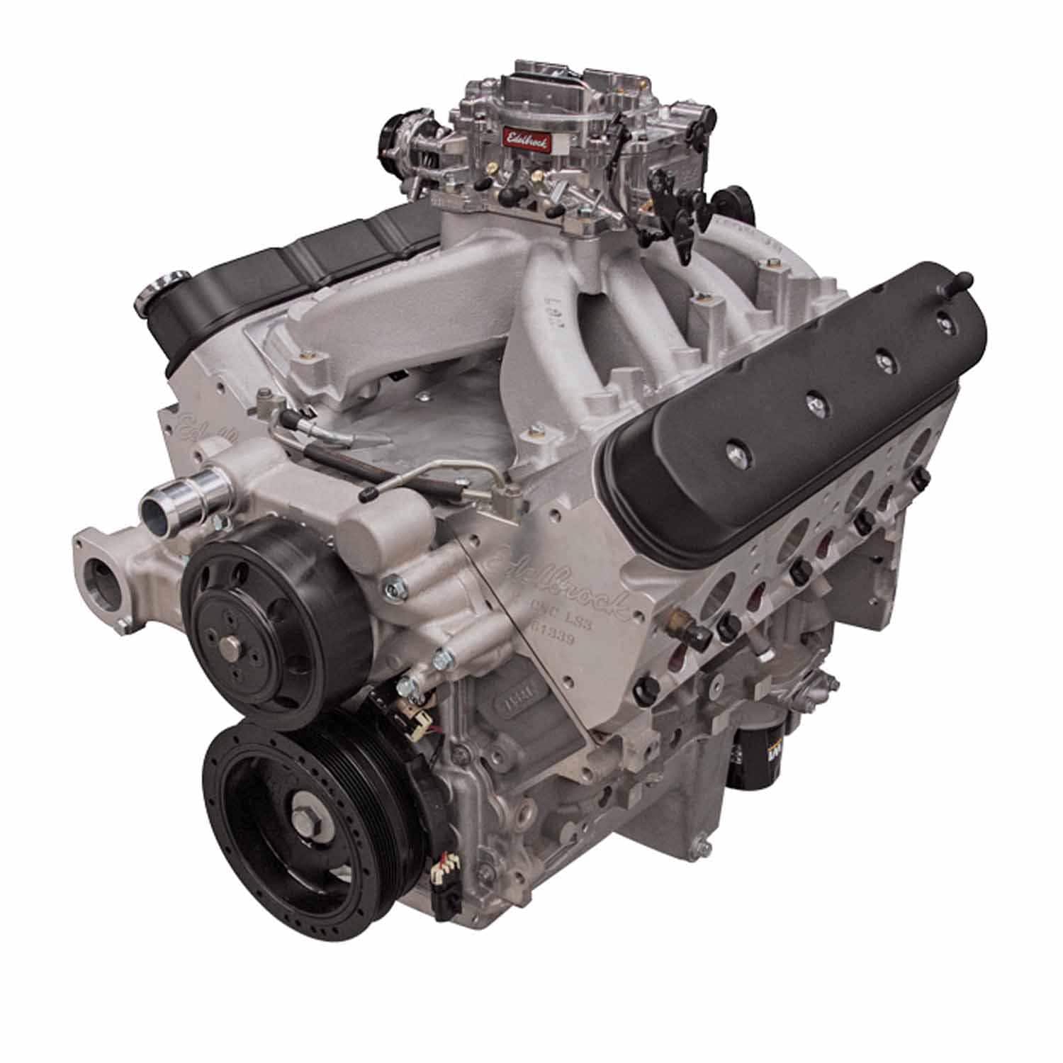 Edelbrock Crate Engine #46726 GM LS3 Gen V 416, Carbureted, 602 HP, 538 ...