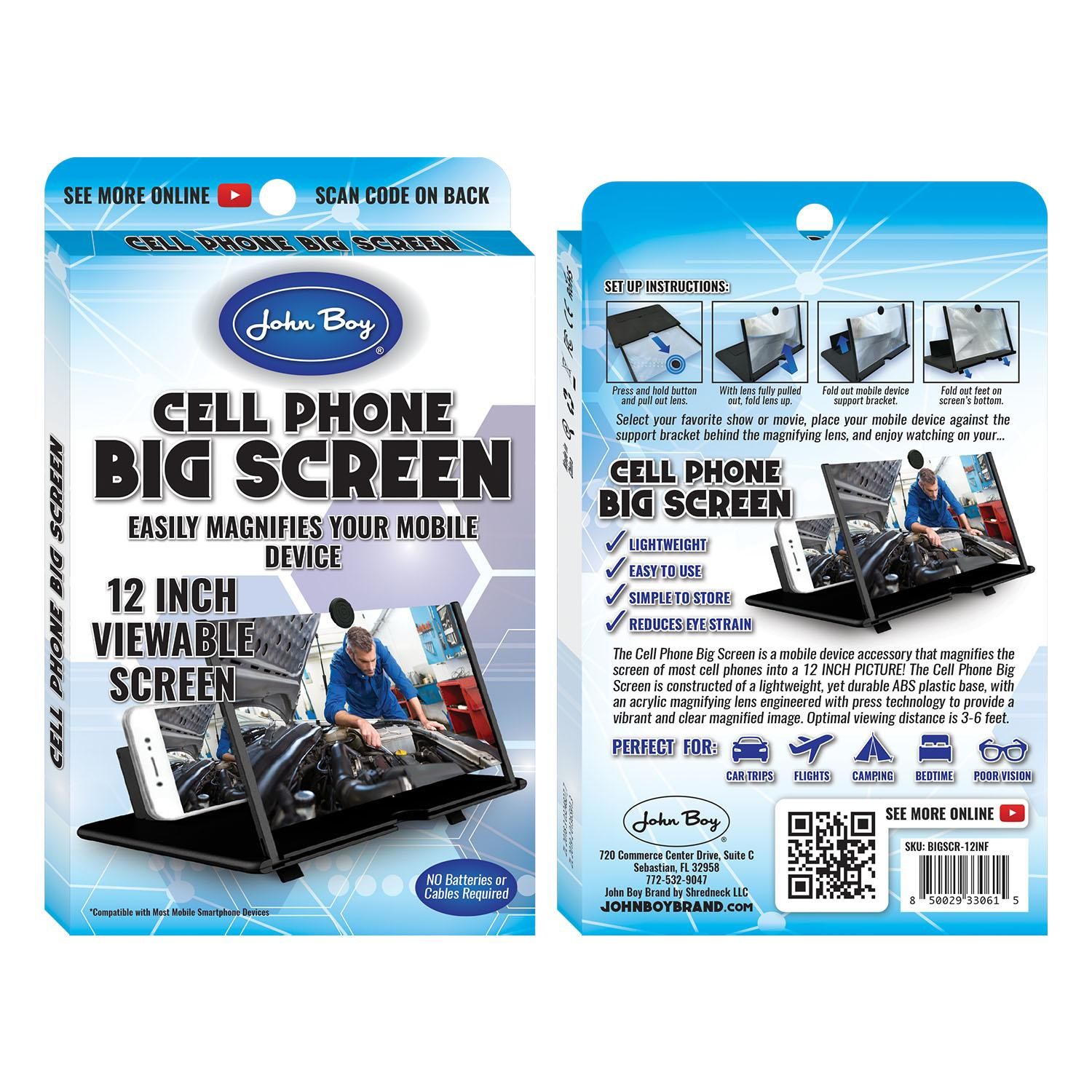 Hitt Brands Mobile Phone Hands Free Kit BIGSCR-12INF | AutoZone