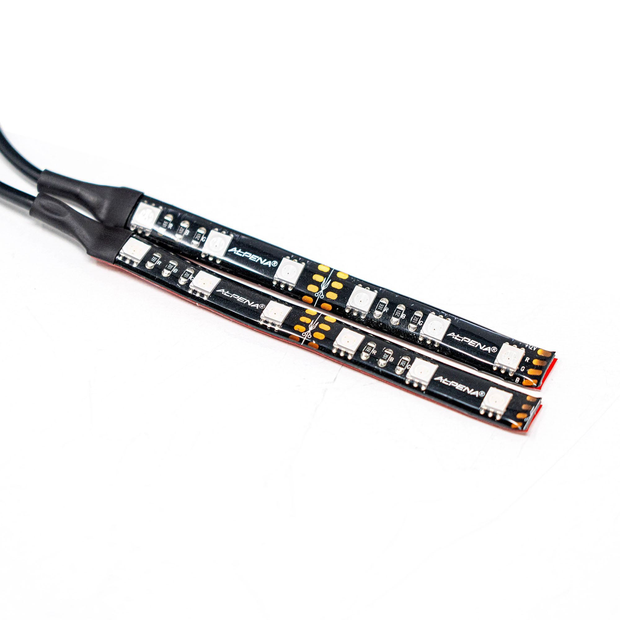 Free! SPOTLIGHT COLOR セット 8種 Alpena Multi-Color 8in LED Strip Max with Remote | AutoZone